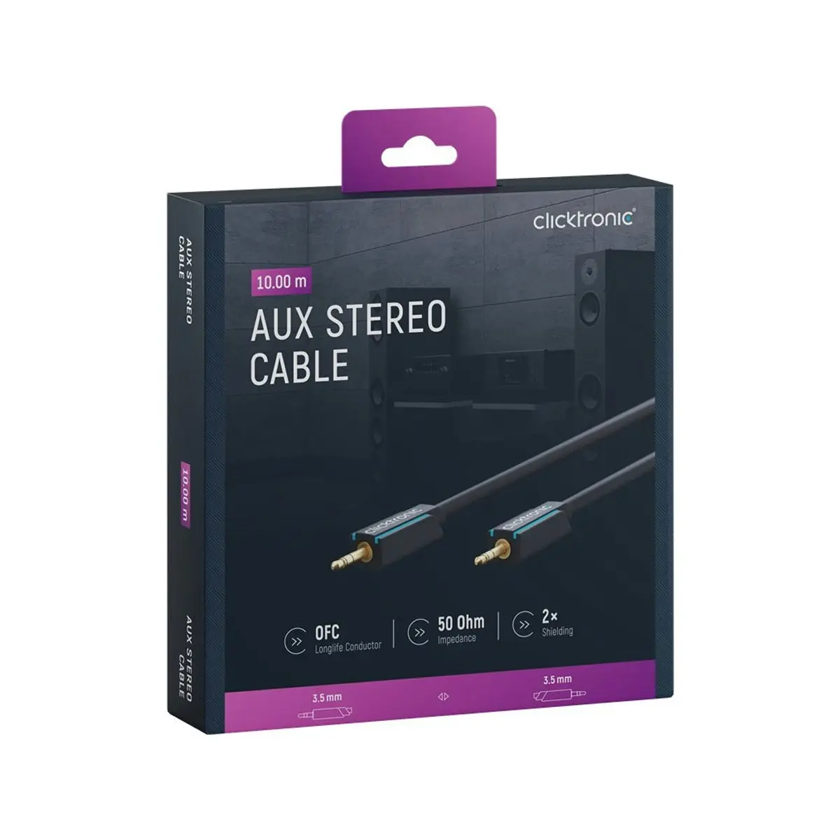 Clicktronic 3.5mm AUX Cable - 10m