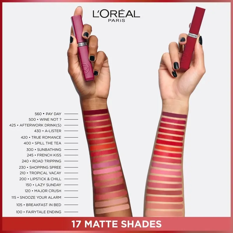 L'Oreal Paris Infallible Le Matte Resistance Liquid Lipstick 500 Wine Not?