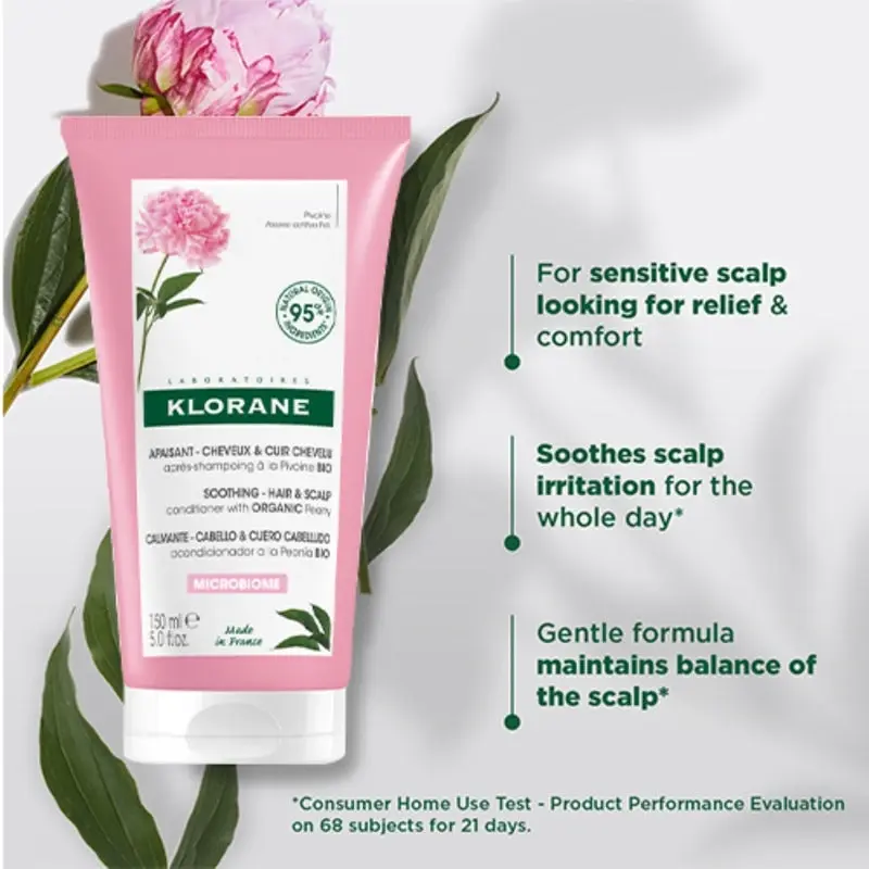 Klorane Soothing Conditioner with Organic Peony 150ml