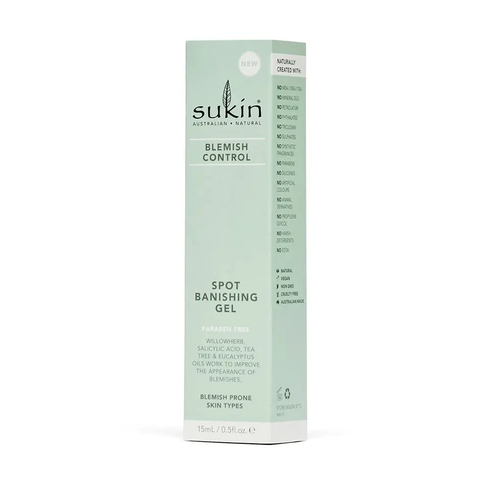 Sukin Blemish Control Spot Banishing Gel 15ml