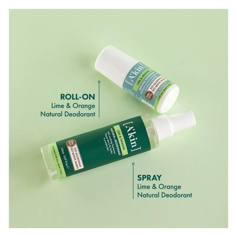 A'kin Lime & Orange Spray Deodorant 150ml