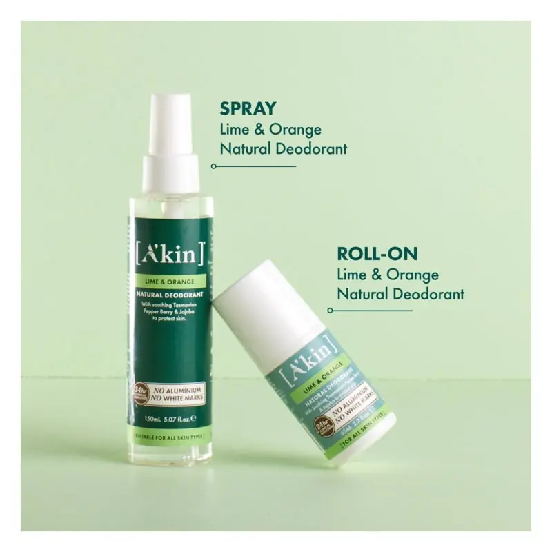 A'kin Lime & Orange Roll On Deodorant 65ml