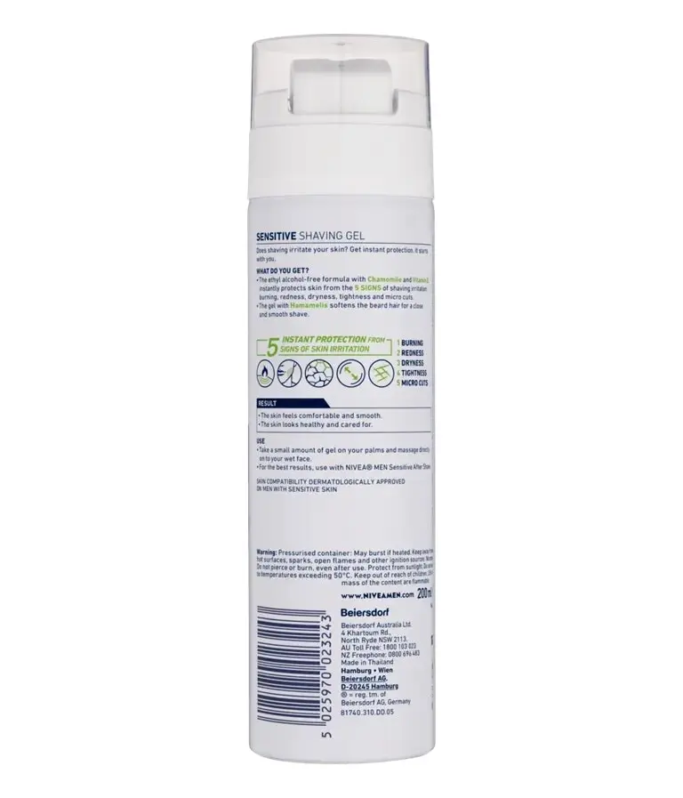 Nivea Men Sensitive Shaving Gel 200ml