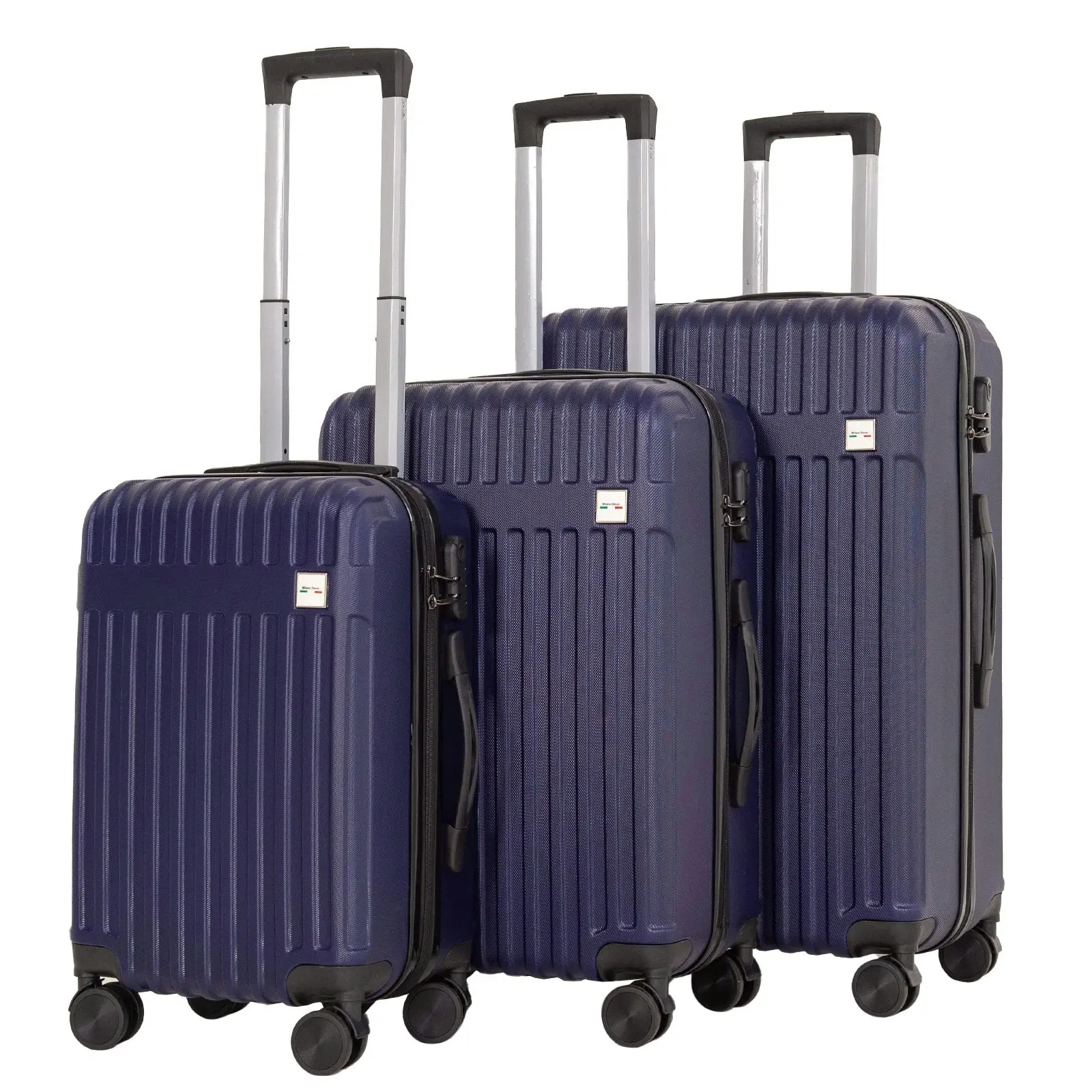 Milano Decor 3 Piece Luggage Set Travel Hard Case 20" 24" 28" Hard Case Durable