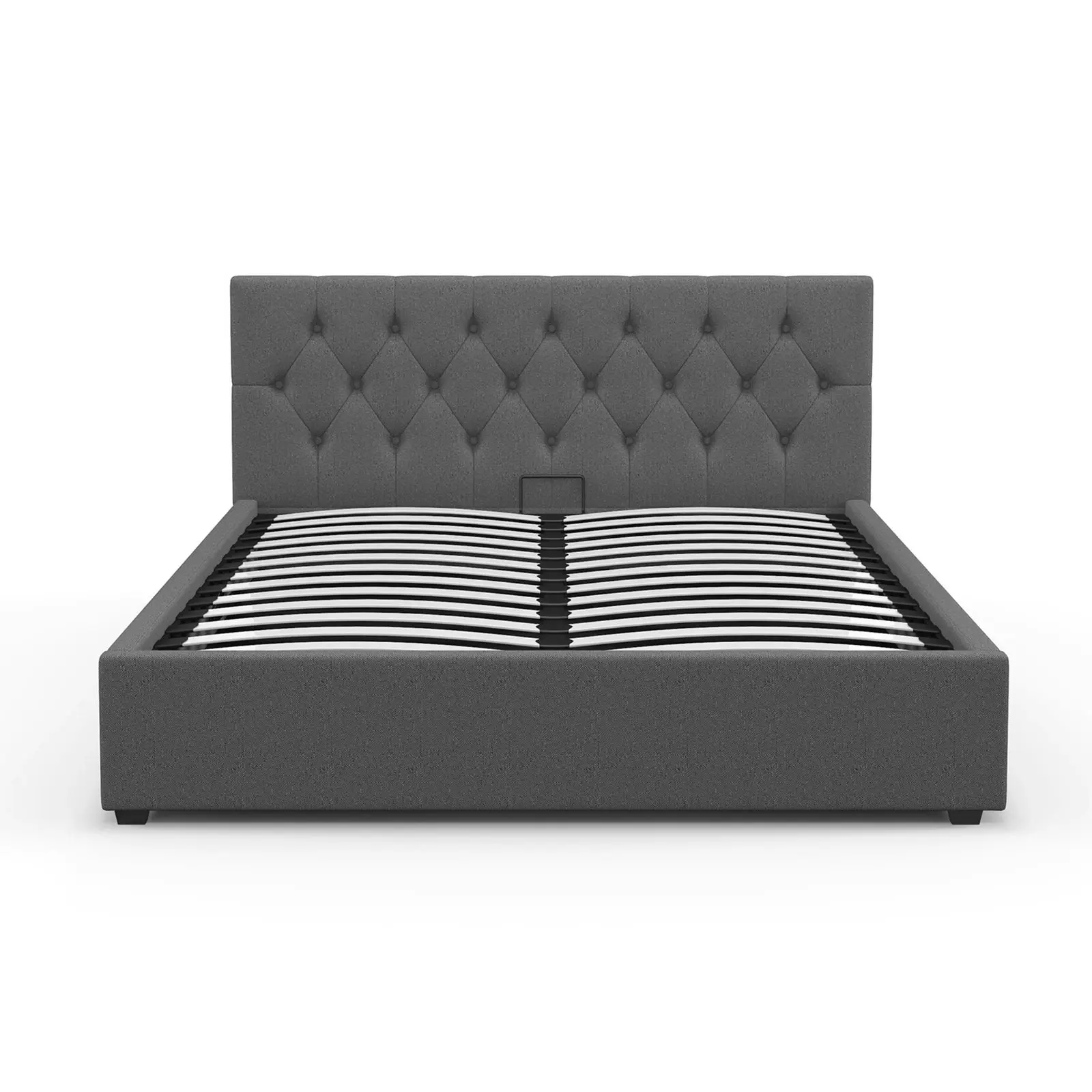 Milano Capri Luxury Gas Lift Bed Frame Base And Headboard With Storage All Sizes