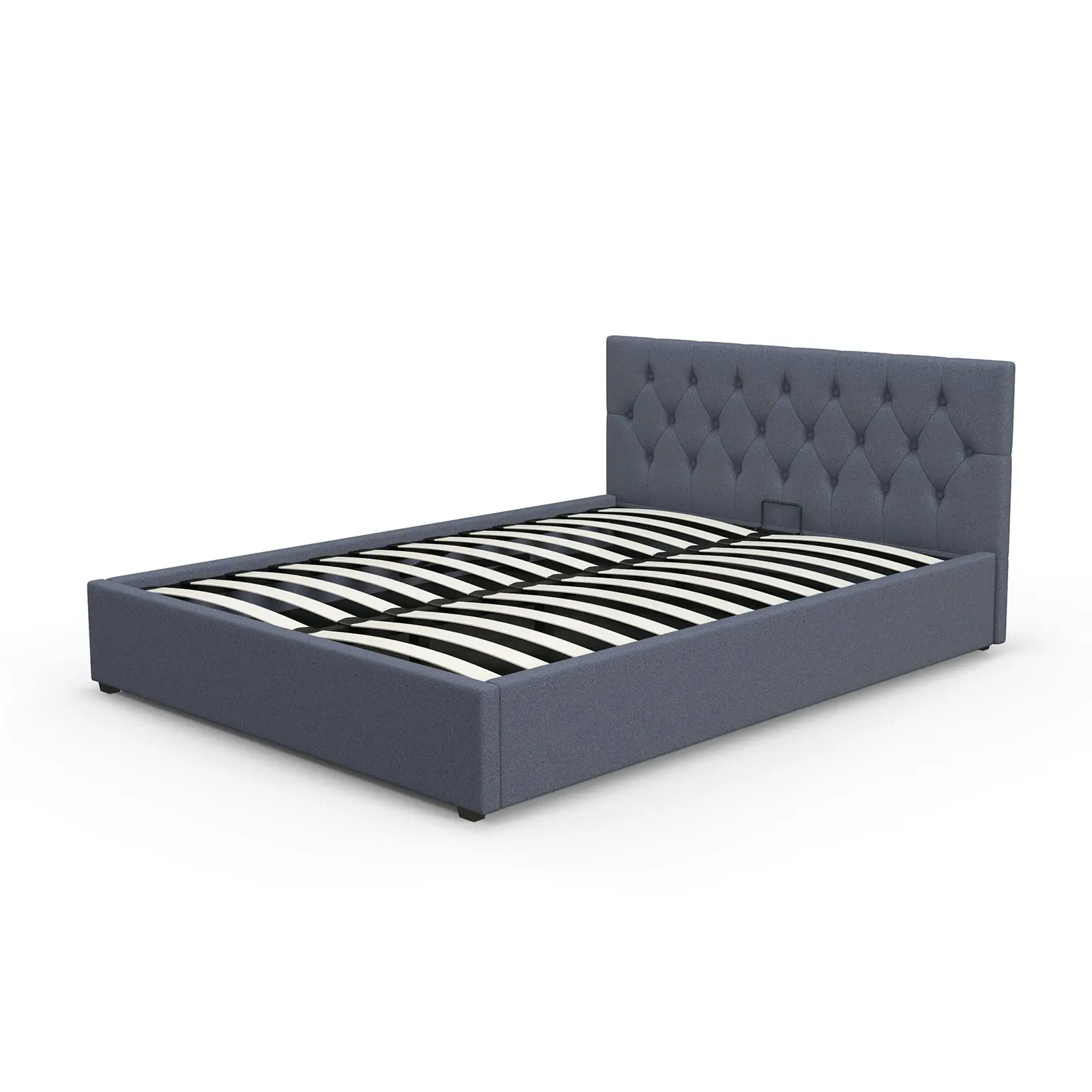 Milano Capri Luxury Gas Lift Bed Frame Base And Headboard With Storage All Sizes