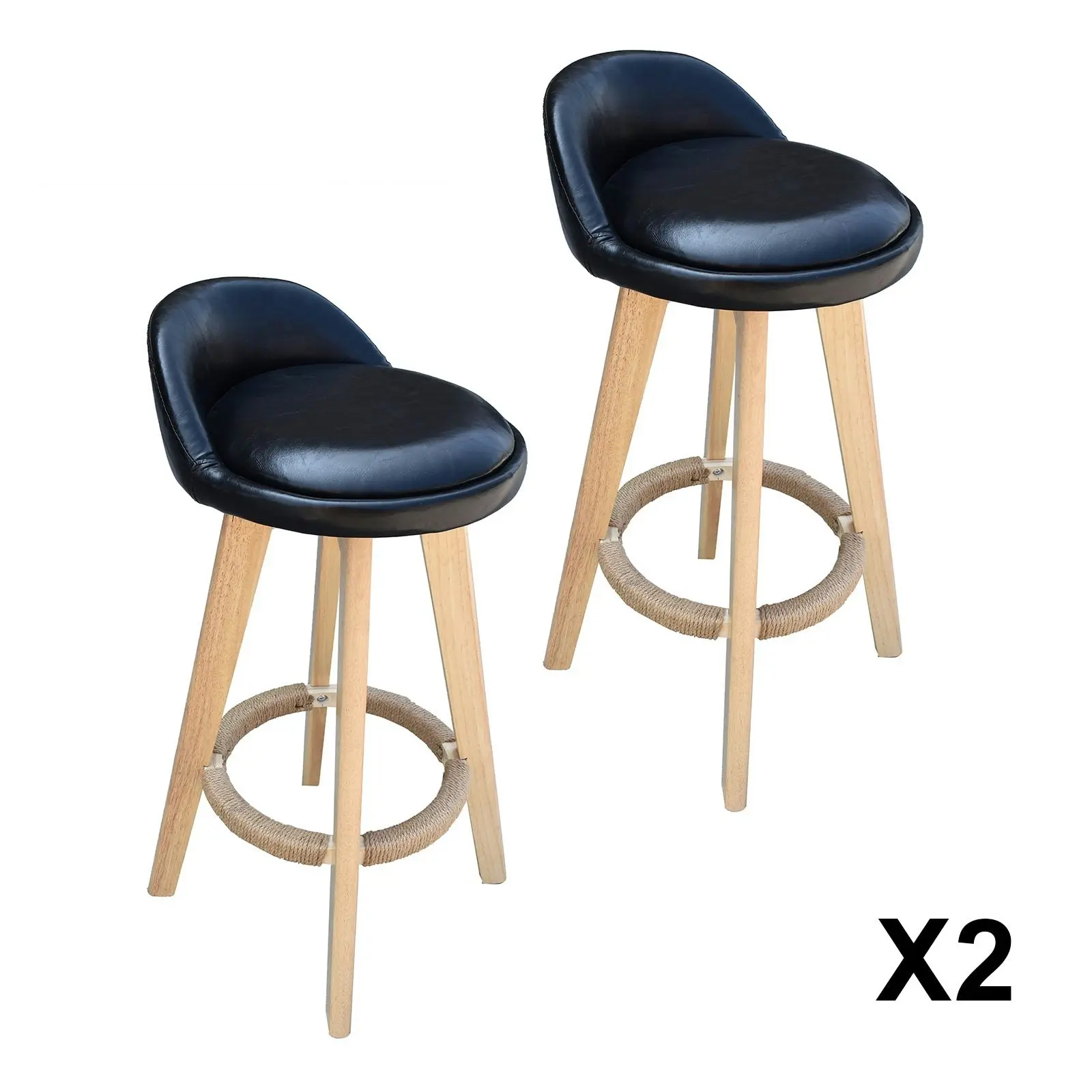 Milano Decor Phoenix Barstool Black Chairs Kitchen Dining Chair Bar Stool