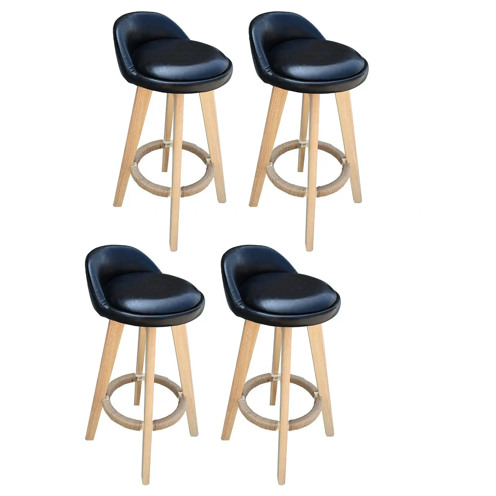 Milano Decor Phoenix Barstool Black Chairs Kitchen Dining Chair Bar Stool