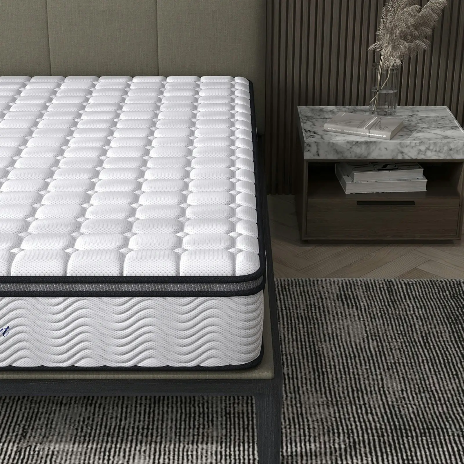 Ergopedic Mattress 5 Zone Latex Pocket Spring Mattress In A Box 30cm All Sizes