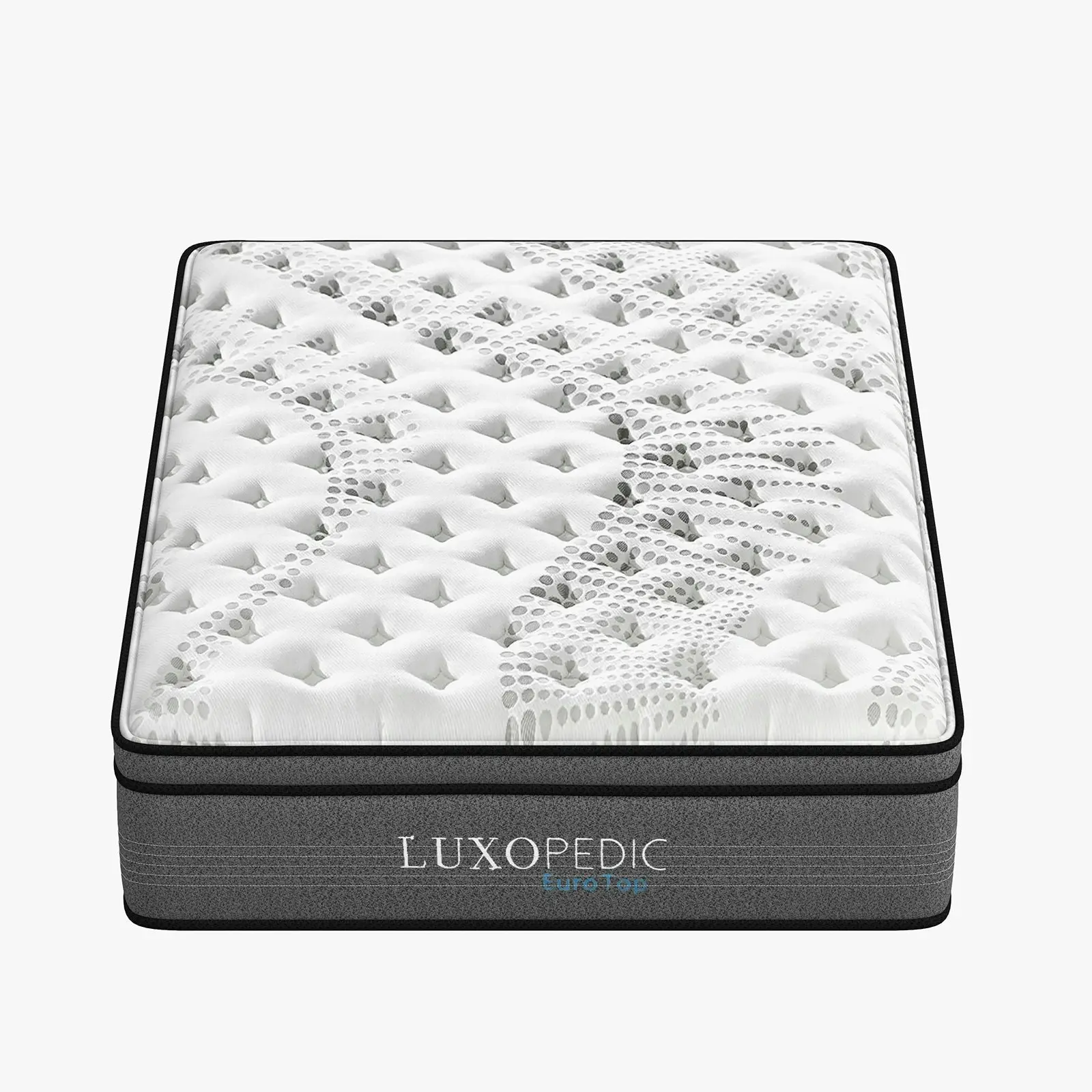 Luxopedic Pocket Spring Mattress 5 Zone 32CM Euro Top Memory Foam Medium Firm