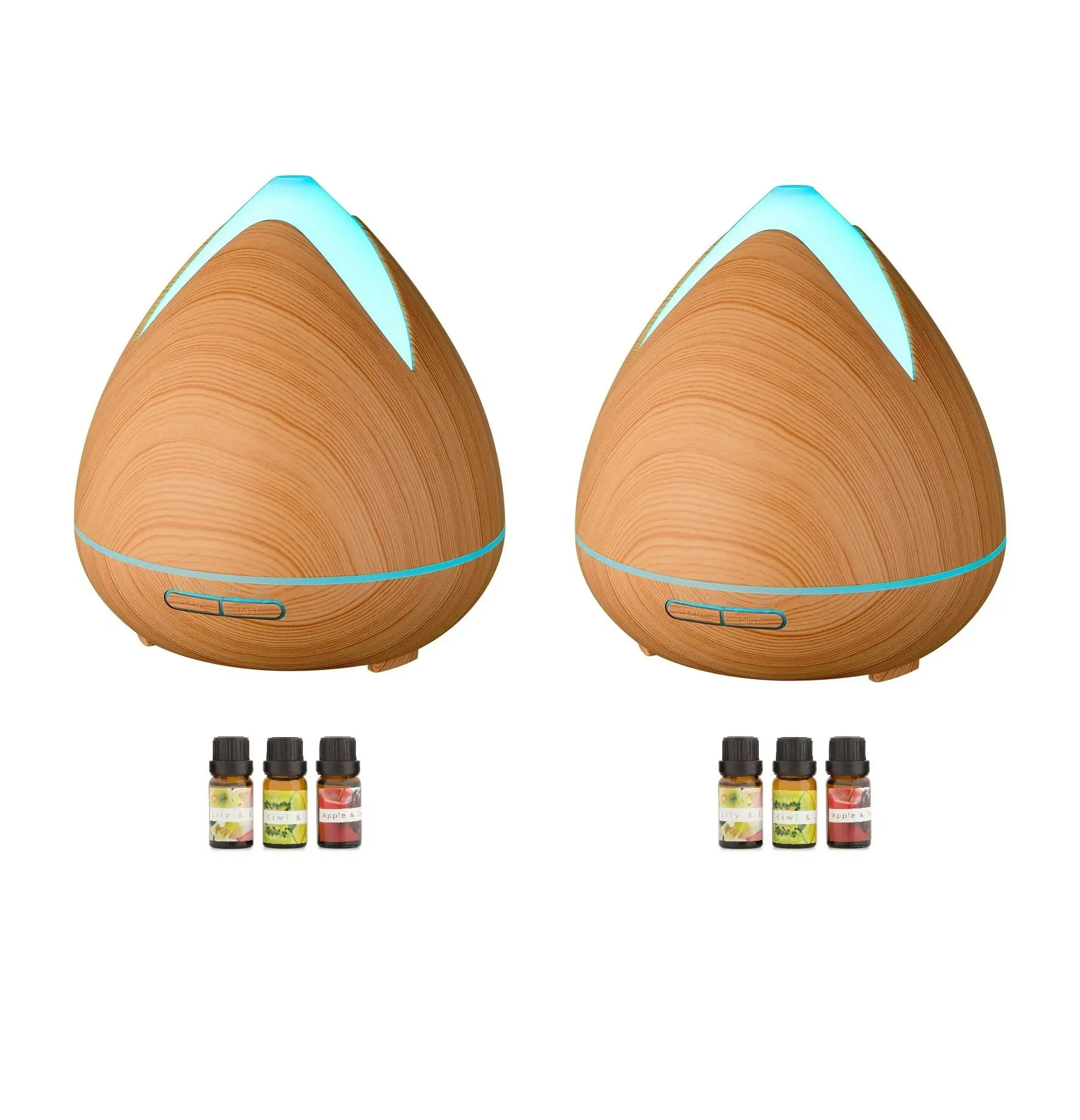 2 x PureSpa Ultrasonic Diffusers + 6 Diffuser Oils Complete Set