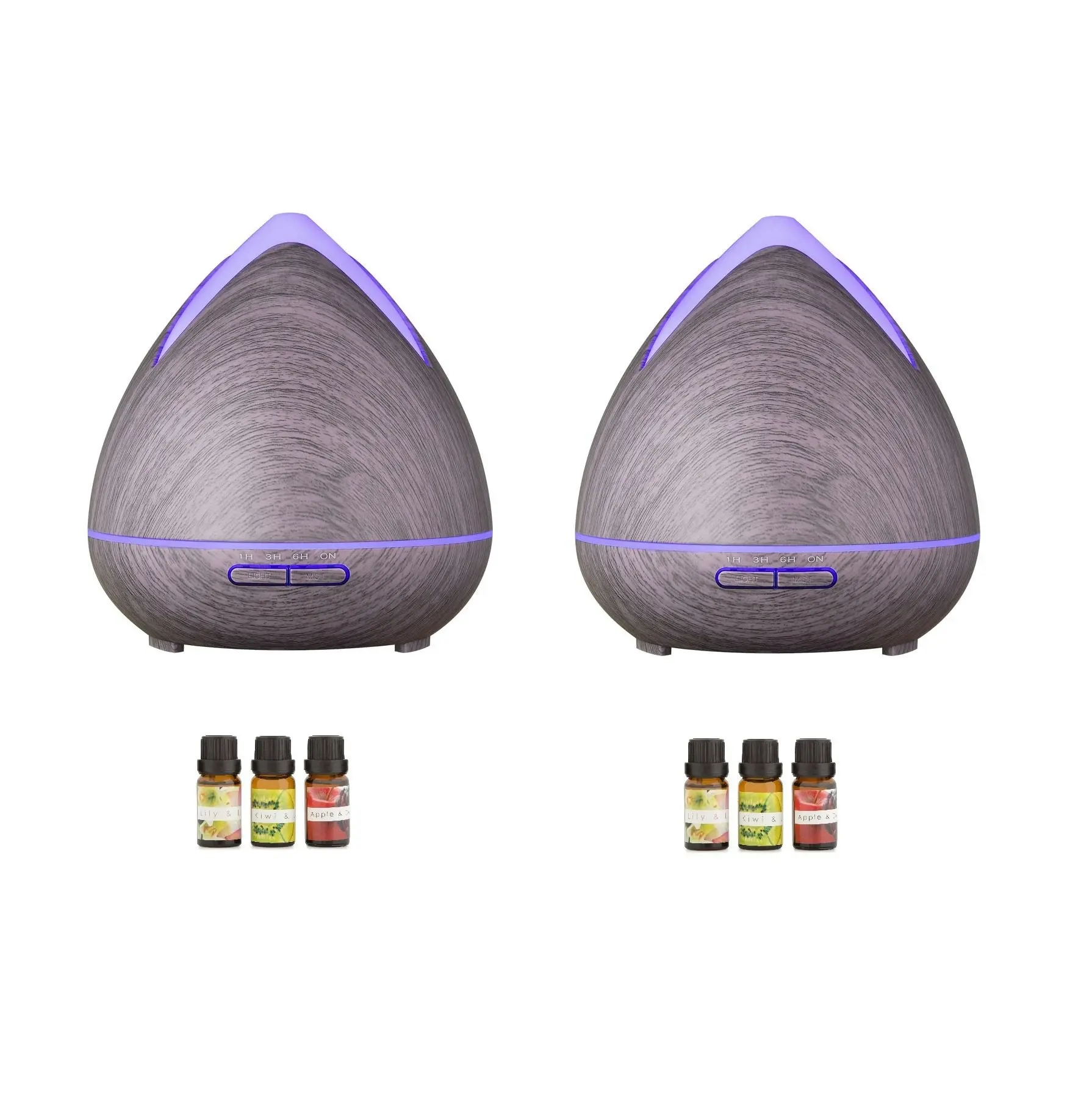 2 x PureSpa Ultrasonic Diffusers + 6 Diffuser Oils Complete Set