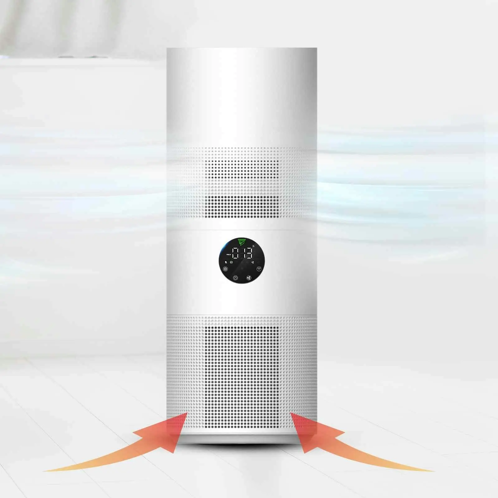 MyGenie Tower Air Purifier with Planter 2-in-1 WI-FI App Control HEPA White