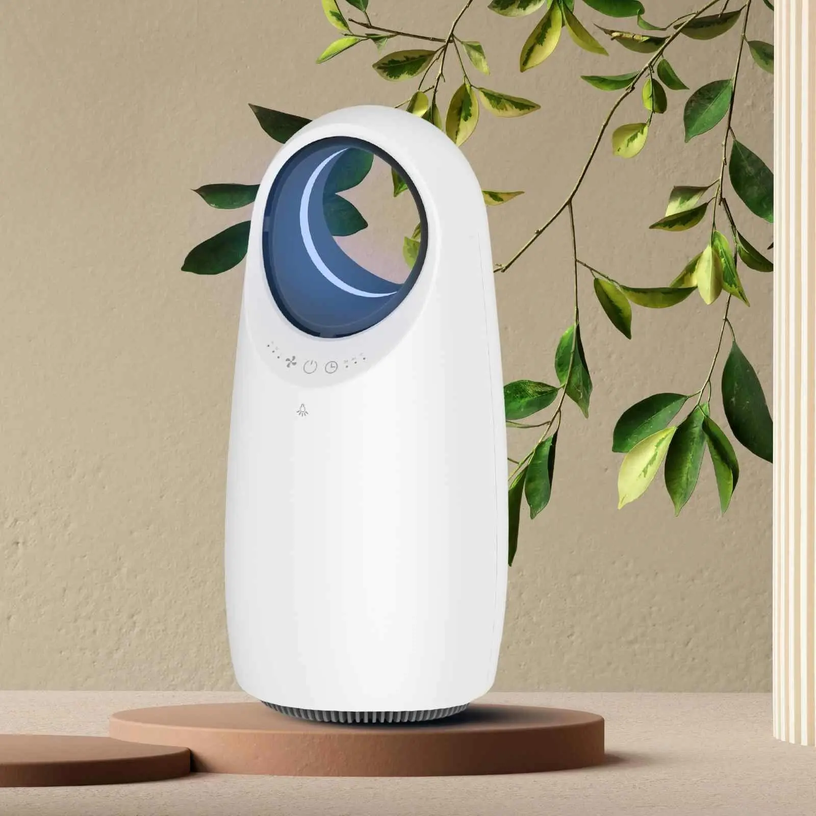 MyGenie Ultra Quiet Eco Flow Air Purifier WI-FI Control HEPA Filter White