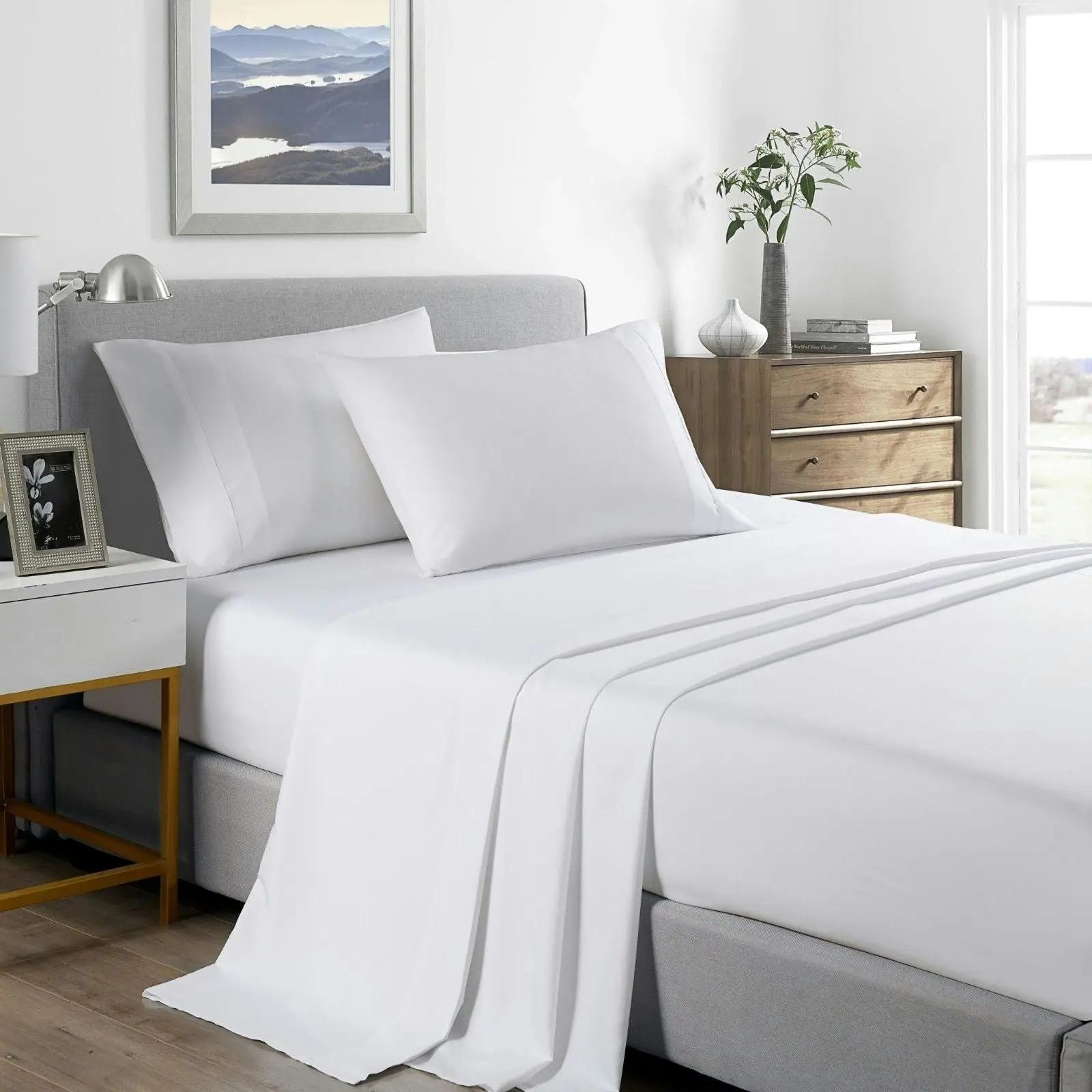 Royal Comfort 2000 Thread Count Original Bamboo Blend White Sheet Set 10 Pack