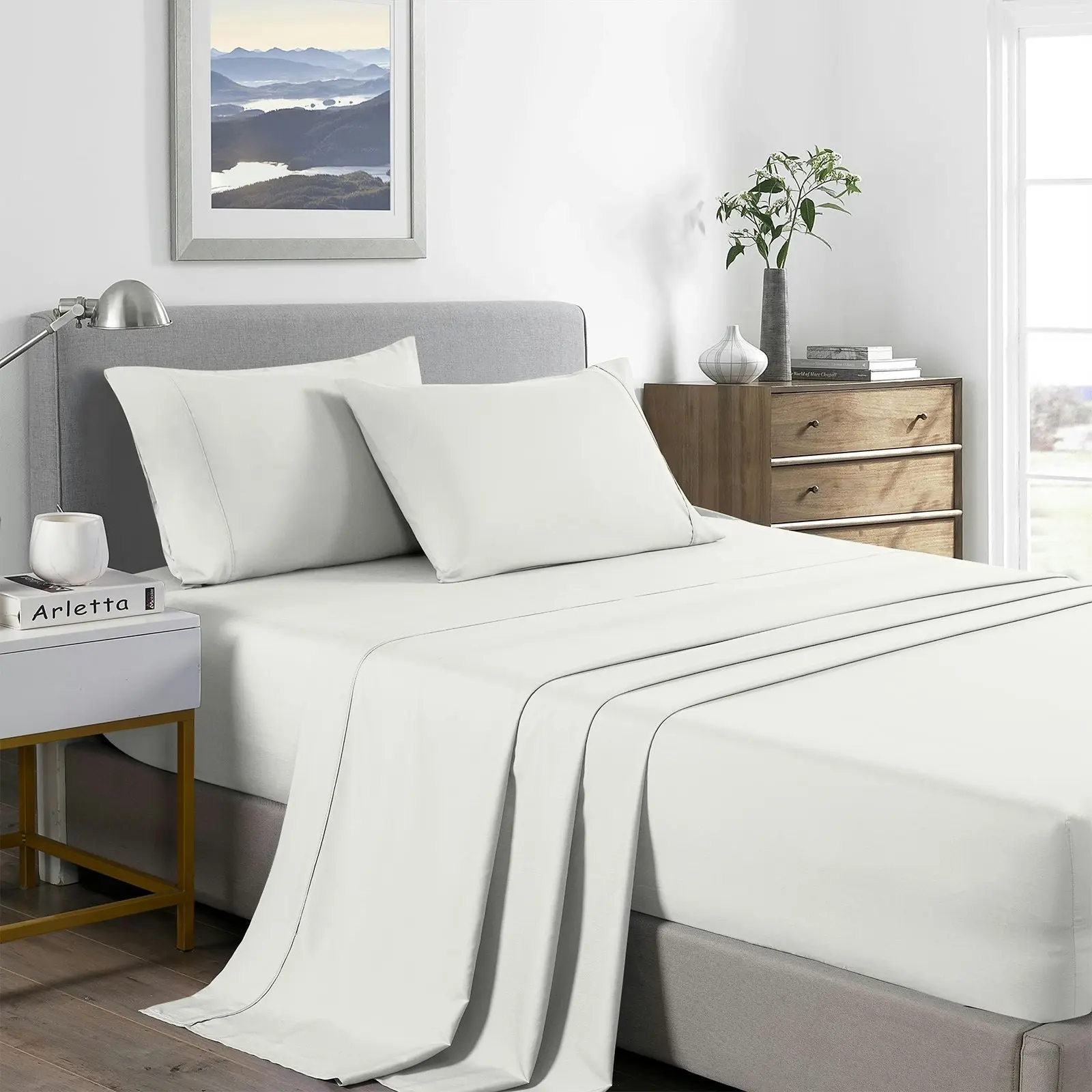 Royal Comfort 2000 Thread Count Bamboo Cooling Sheet Set Ultra Soft Bedding