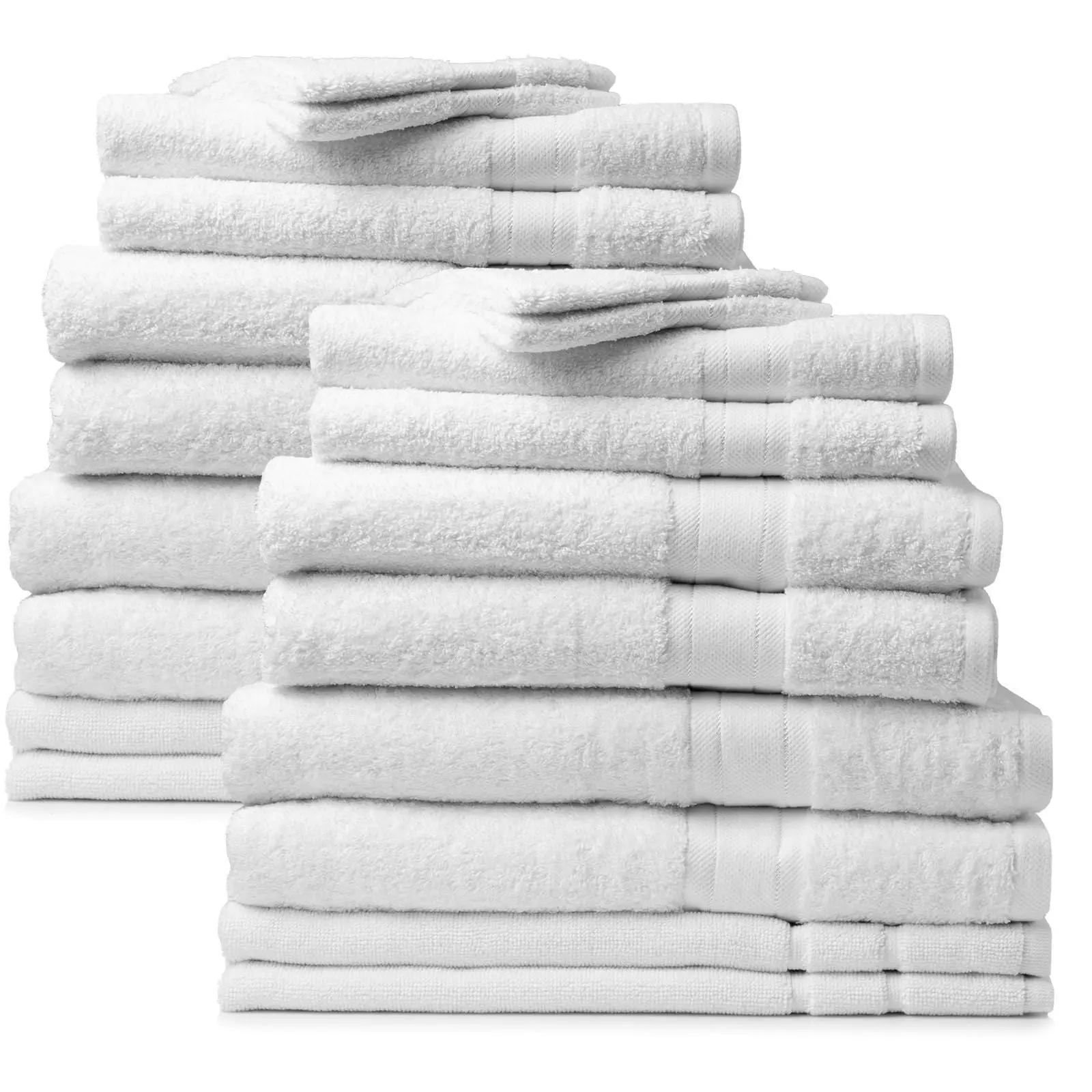 Royal Comfort 20 Piece Towel Set Regency 100% Cotton Luxury Plush