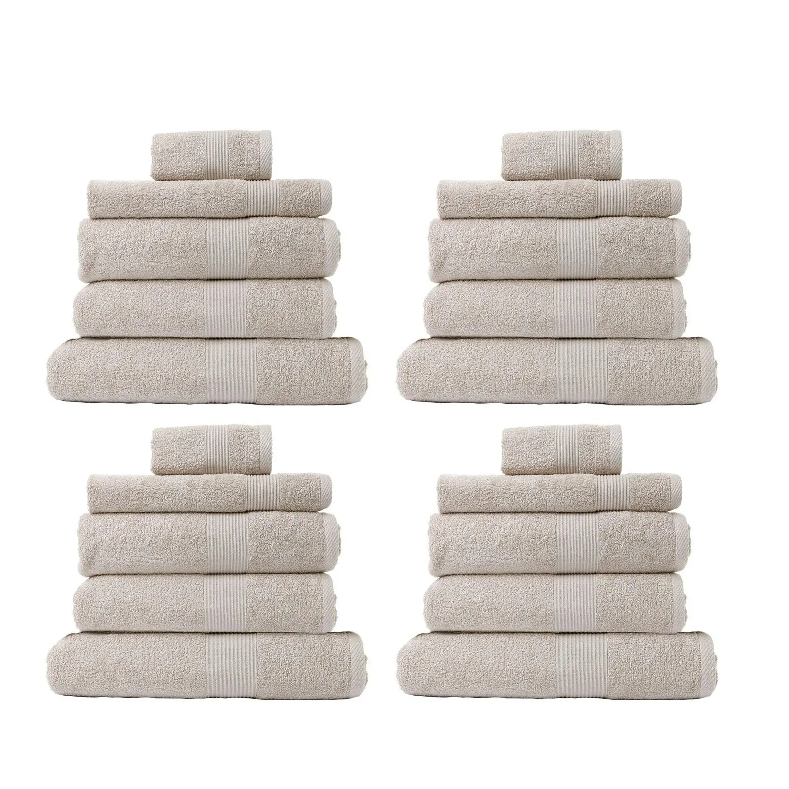 Royal Comfort 20 Piece Cotton Bamboo Towel Bundle Set 450GSM Luxurious Absorbent