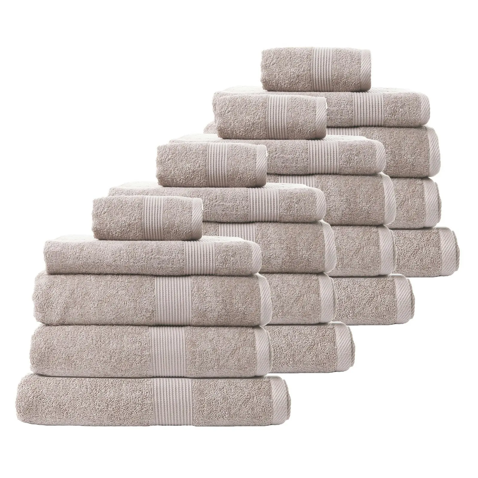 Royal Comfort 20 Piece Cotton Bamboo Towel Bundle Set 450GSM Luxurious Absorbent