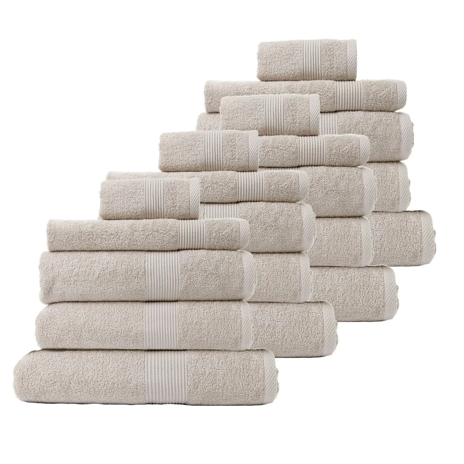 Royal Comfort 20 Piece Cotton Bamboo Towel Bundle Set 450GSM Luxurious Absorbent