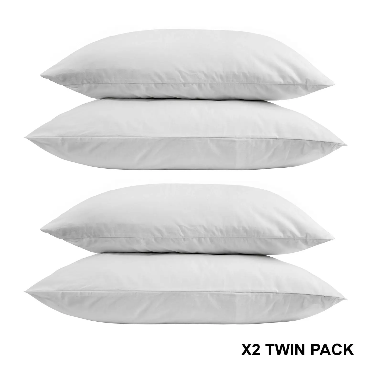 Royal Comfort Goose Feather Down Pillows 1000GSM 4 Pack Hotel Quality