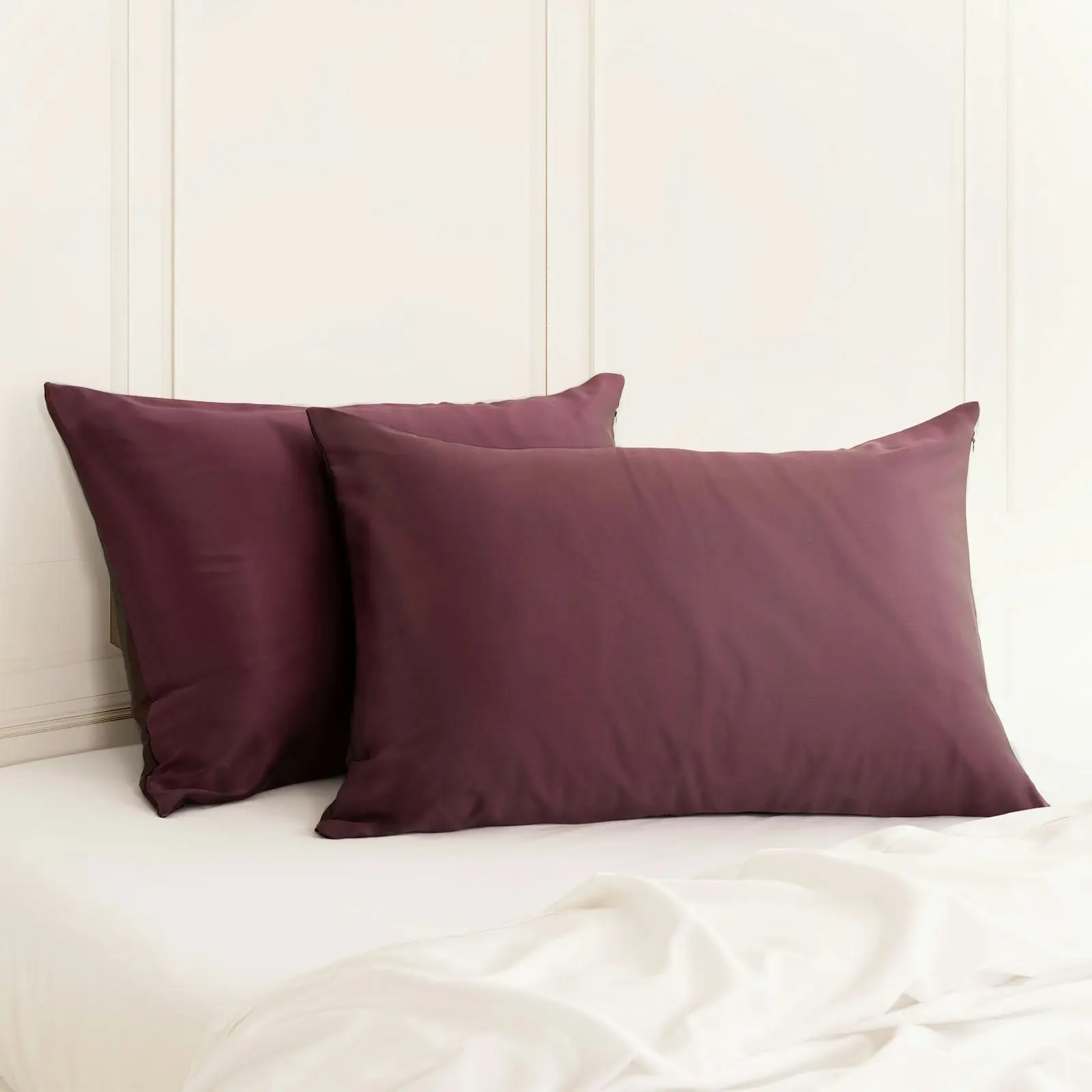 Royal Comfort Mulberry Soft Silk Hypoallergenic Pillowcase Twin Pack