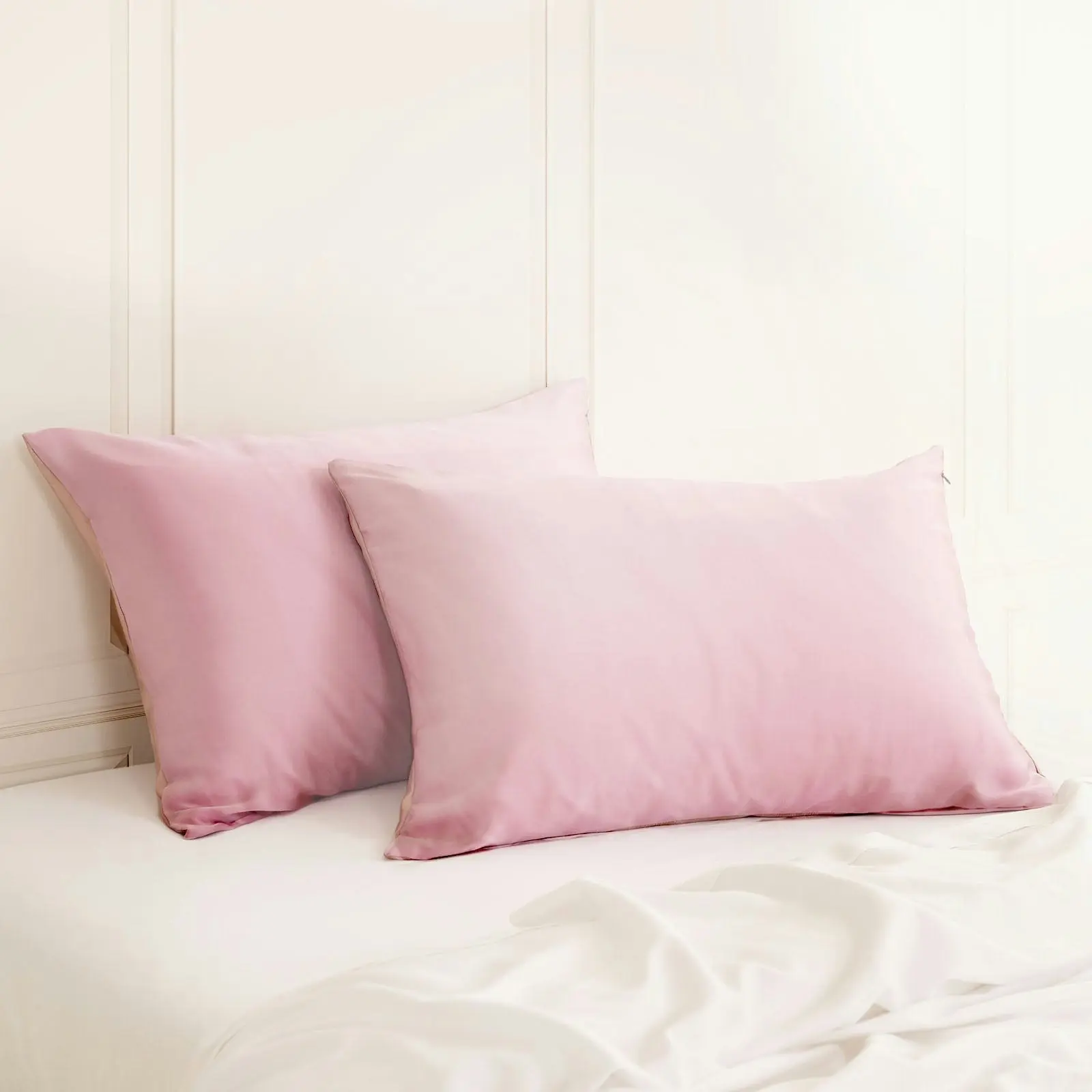 Royal Comfort Mulberry Soft Silk Hypoallergenic Pillowcase Twin Pack