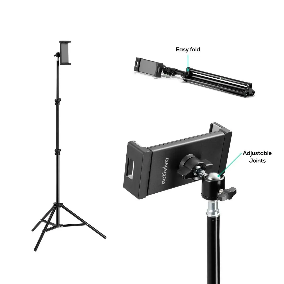 mBeat Activiva Universal Table And Smartphone Tripod - Black