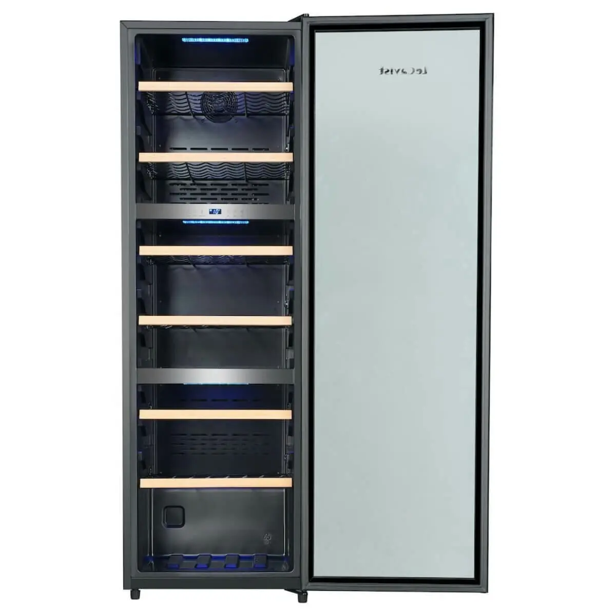 Lecavist 140 Bottle Triple Zone Wine Fridge Stainless Steel