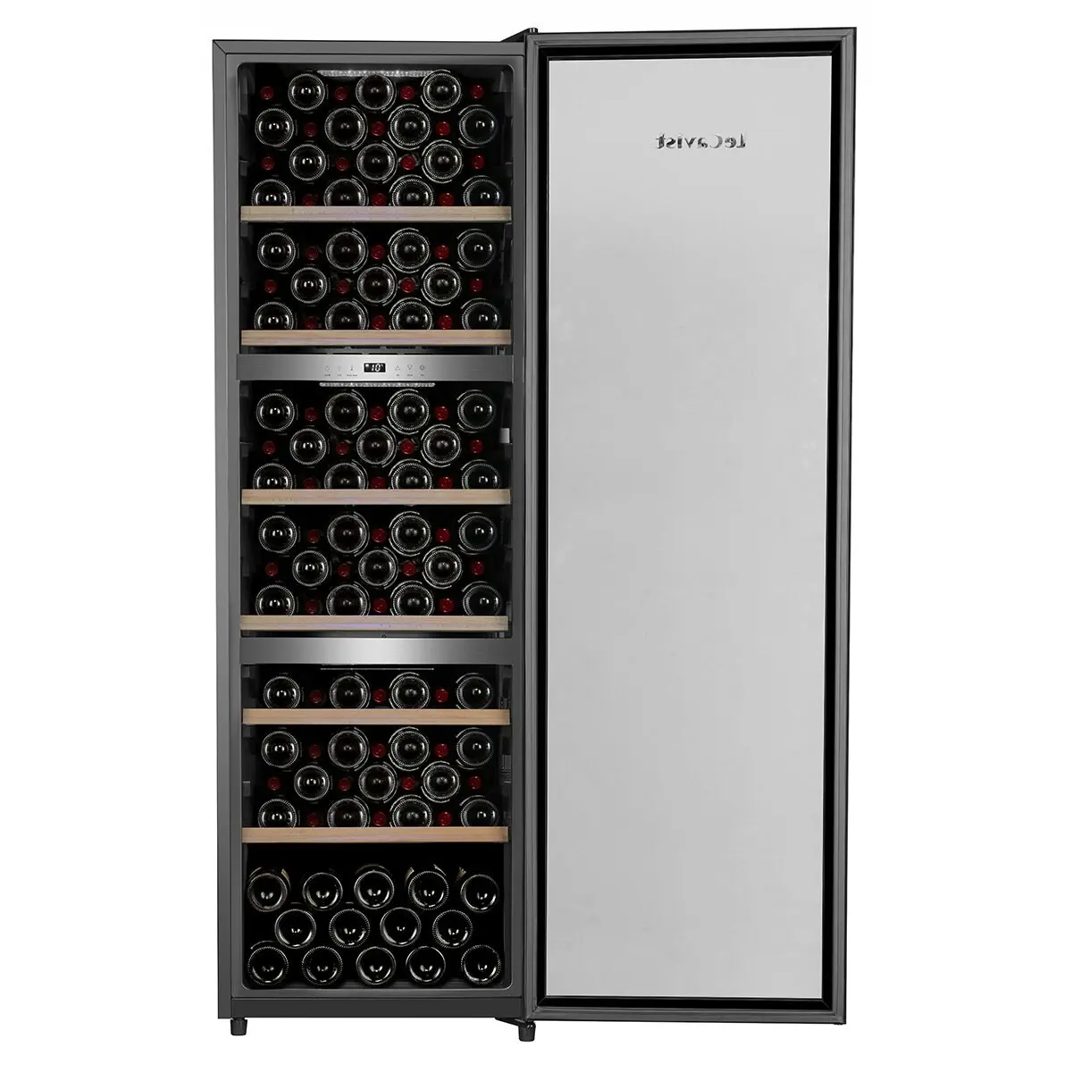 Lecavist 140 Bottle Triple Zone Wine Fridge Stainless Steel