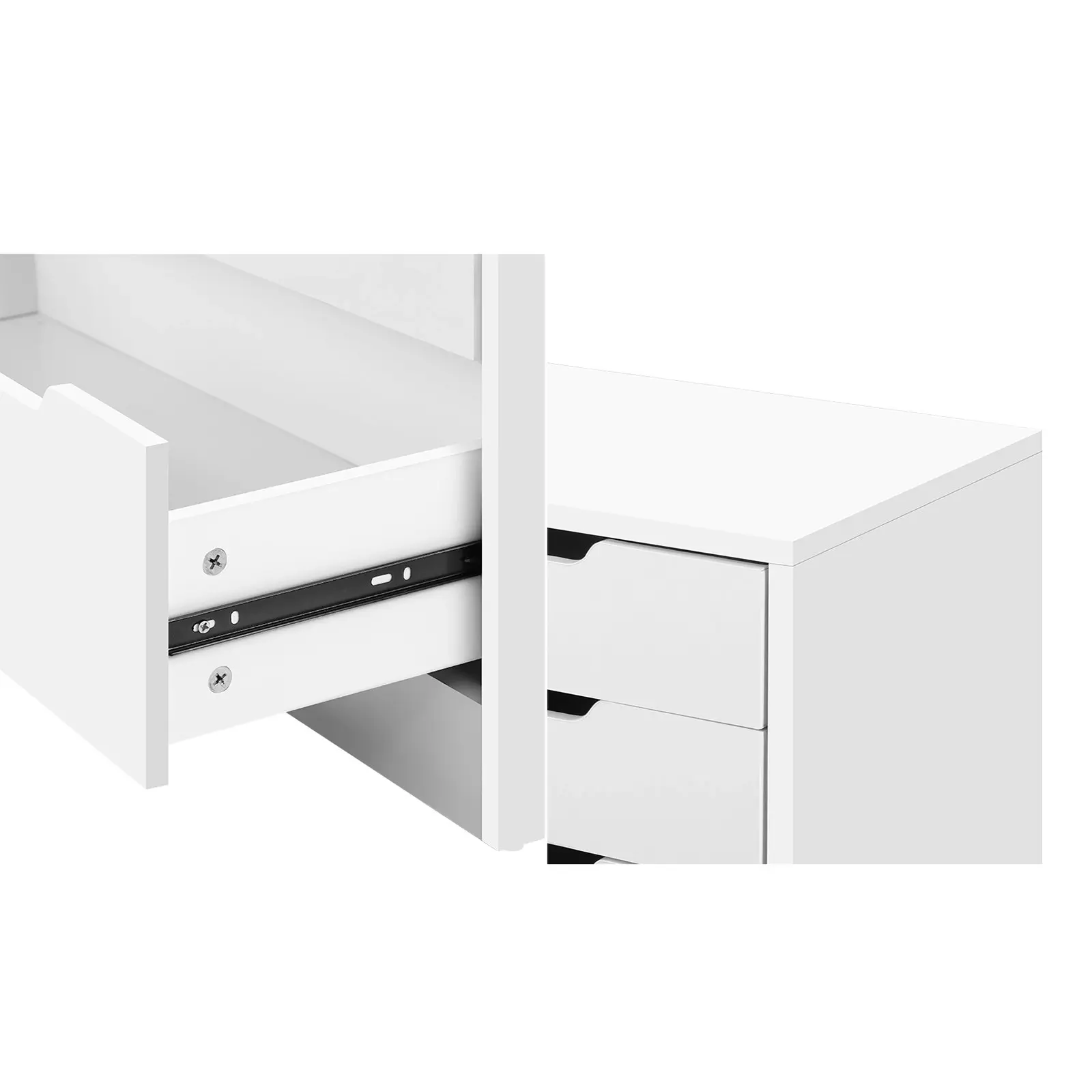 Oikiture 6 Chest of Drawers Tallboy White PMA