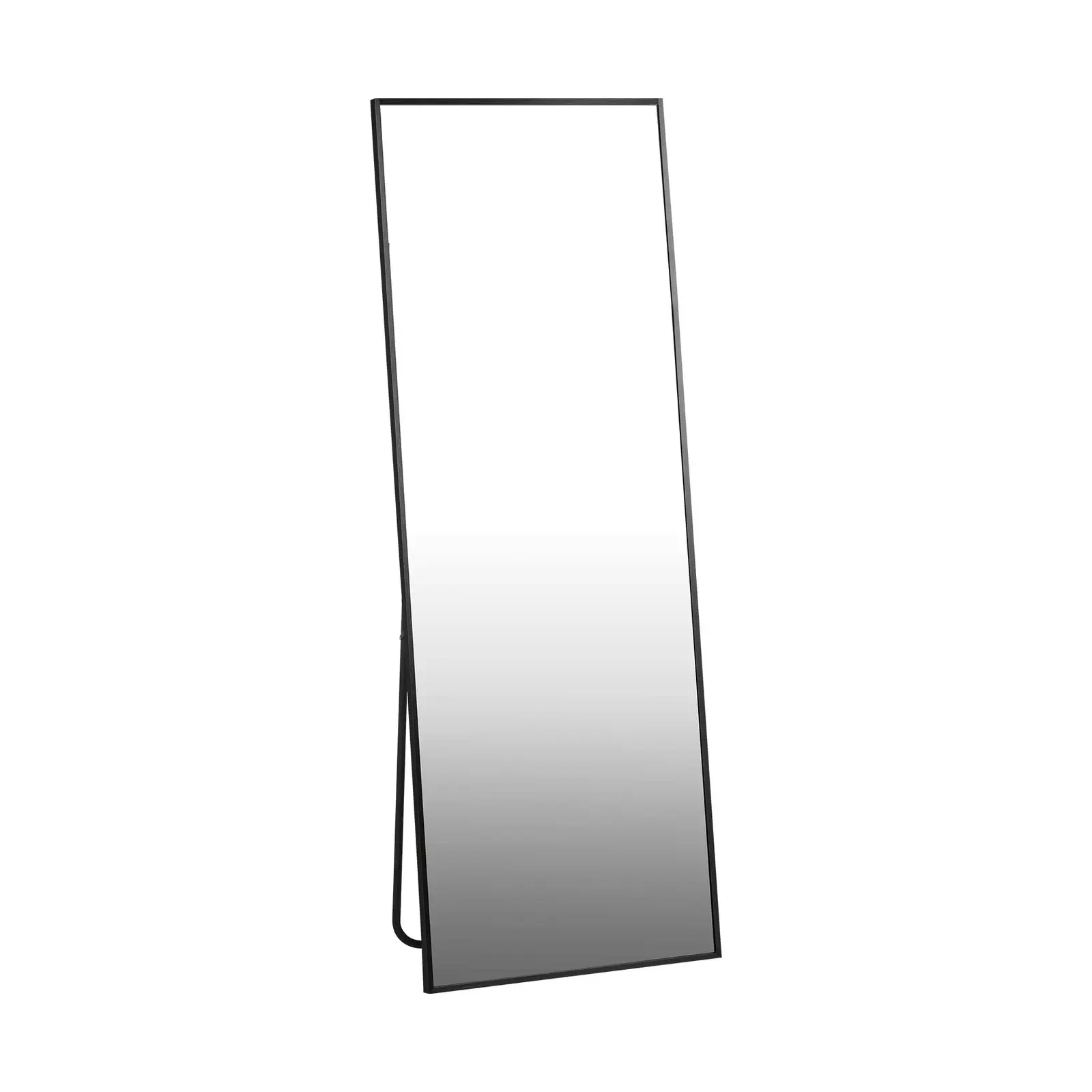 Oikiture 166x60cm Full Length Mirror Rectangle Dressing Floor Mirrors Free Standing Black