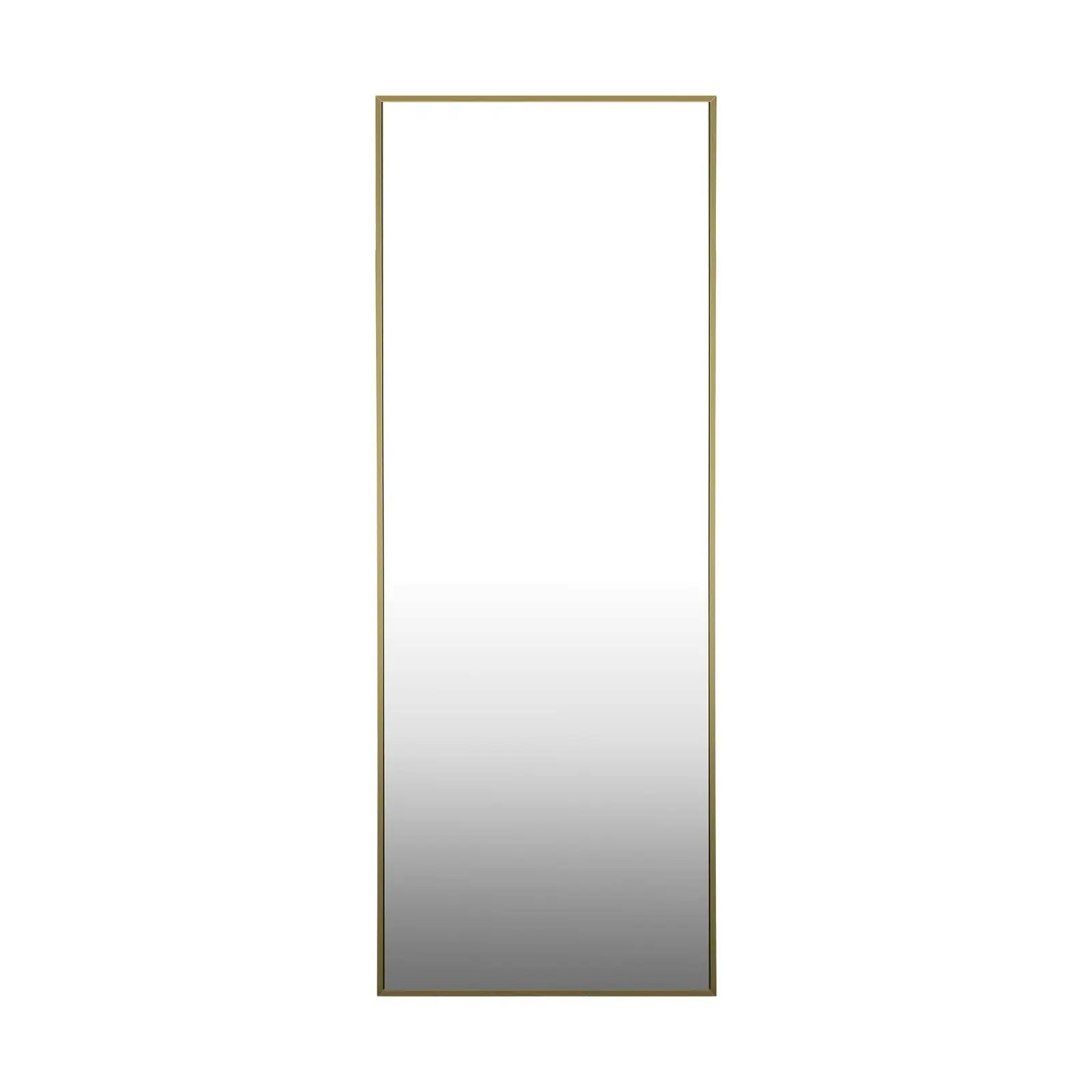 Oikiture 166x60cm Full Length Mirror Rectangle Dressing Floor Mirrors Free Standing Gold