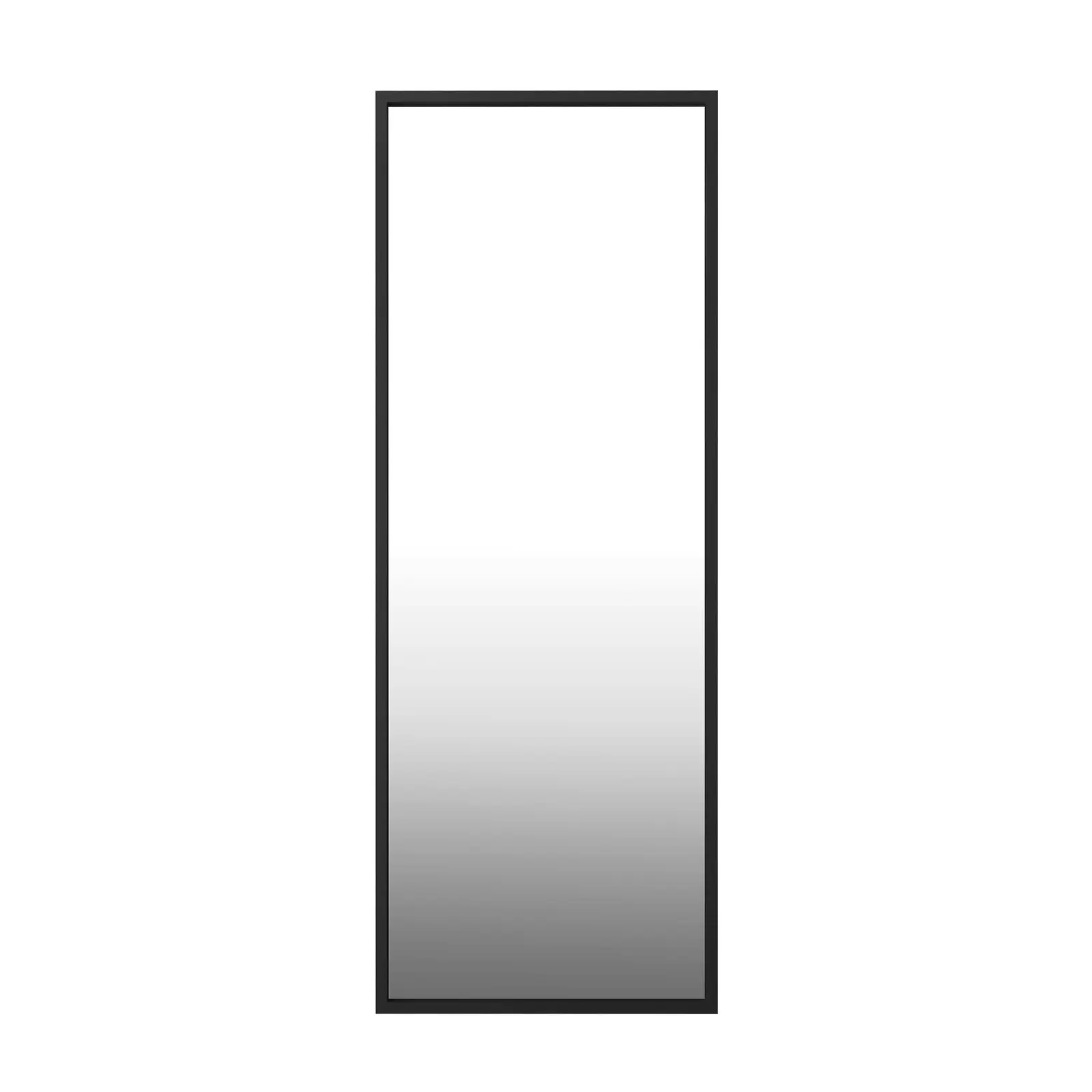 Oikiture Wooden 166x60cm Full Length Mirror Rectangle Floor Mirrors Free Standing Black