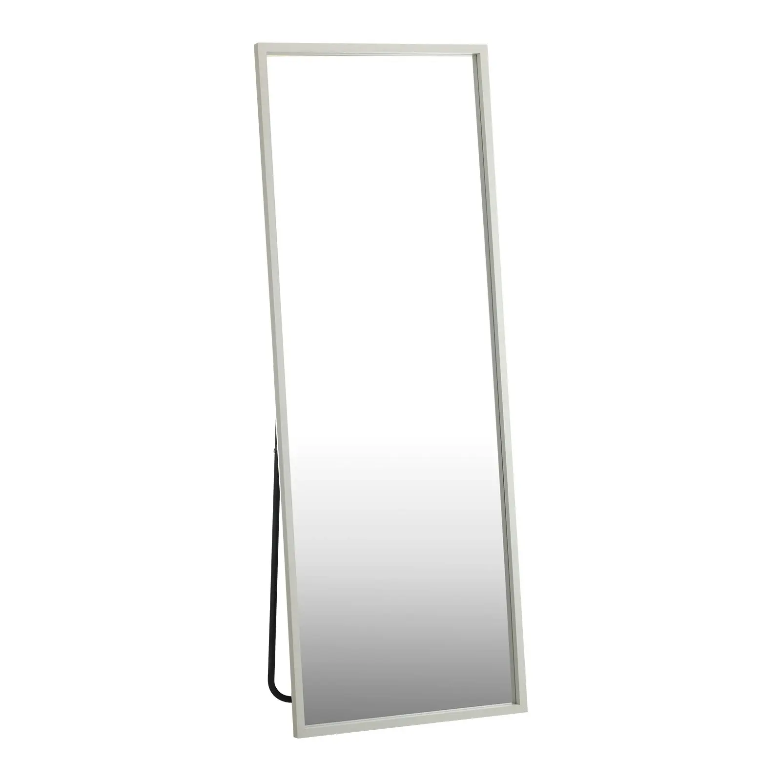 Oikiture Wooden 166x60cm Full Length Mirror Rectangle Floor Mirrors Free Standing White