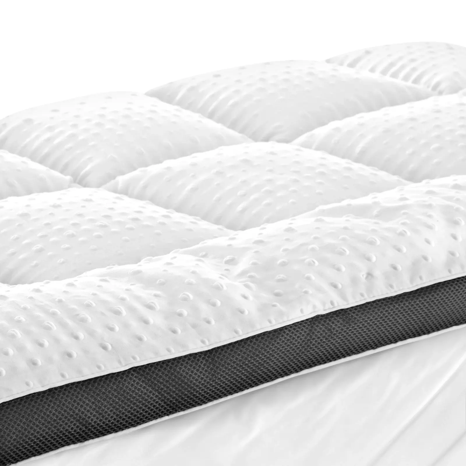 Bedra Mattress Topper Luxury Pillowtop Airflow Mesh Bed Protector Mat 5cm Queen