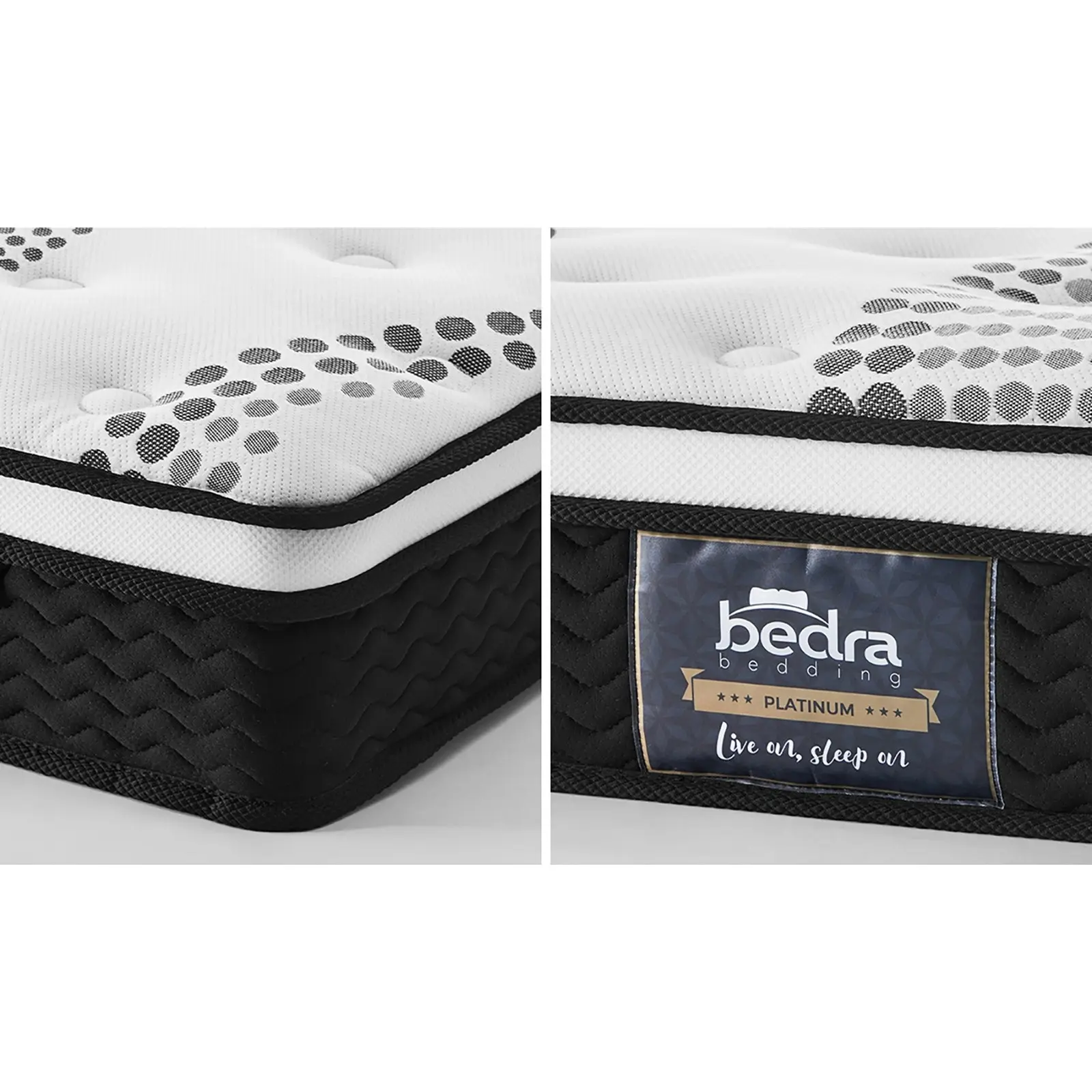 Bedra King Mattress Cool Gel Foam Euro Top Bed Pocket Spring Medium Firm 22cm