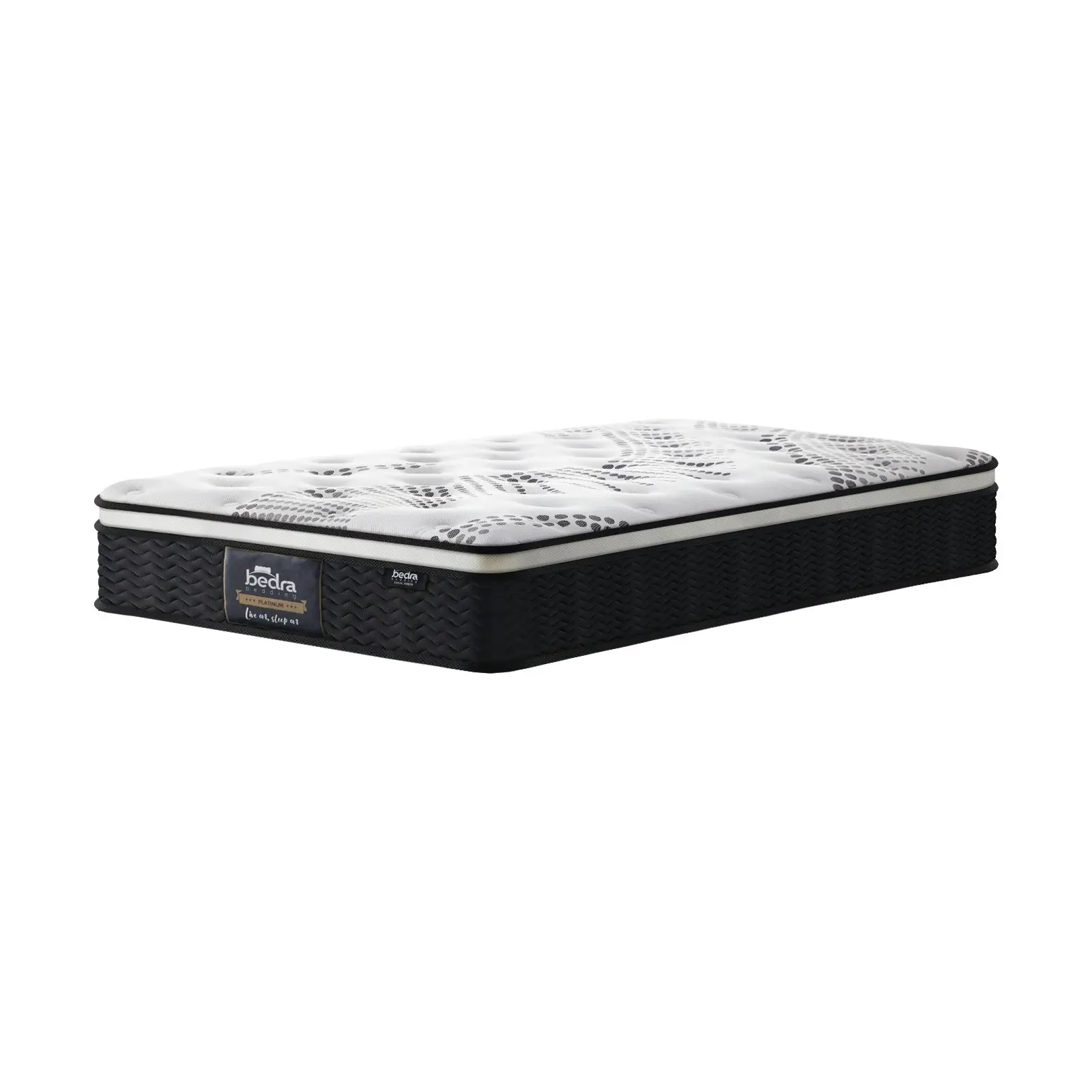 Bedra Single Mattress Cool Gel Foam Euro Top Bed Pocket Spring Medium Firm 22cm