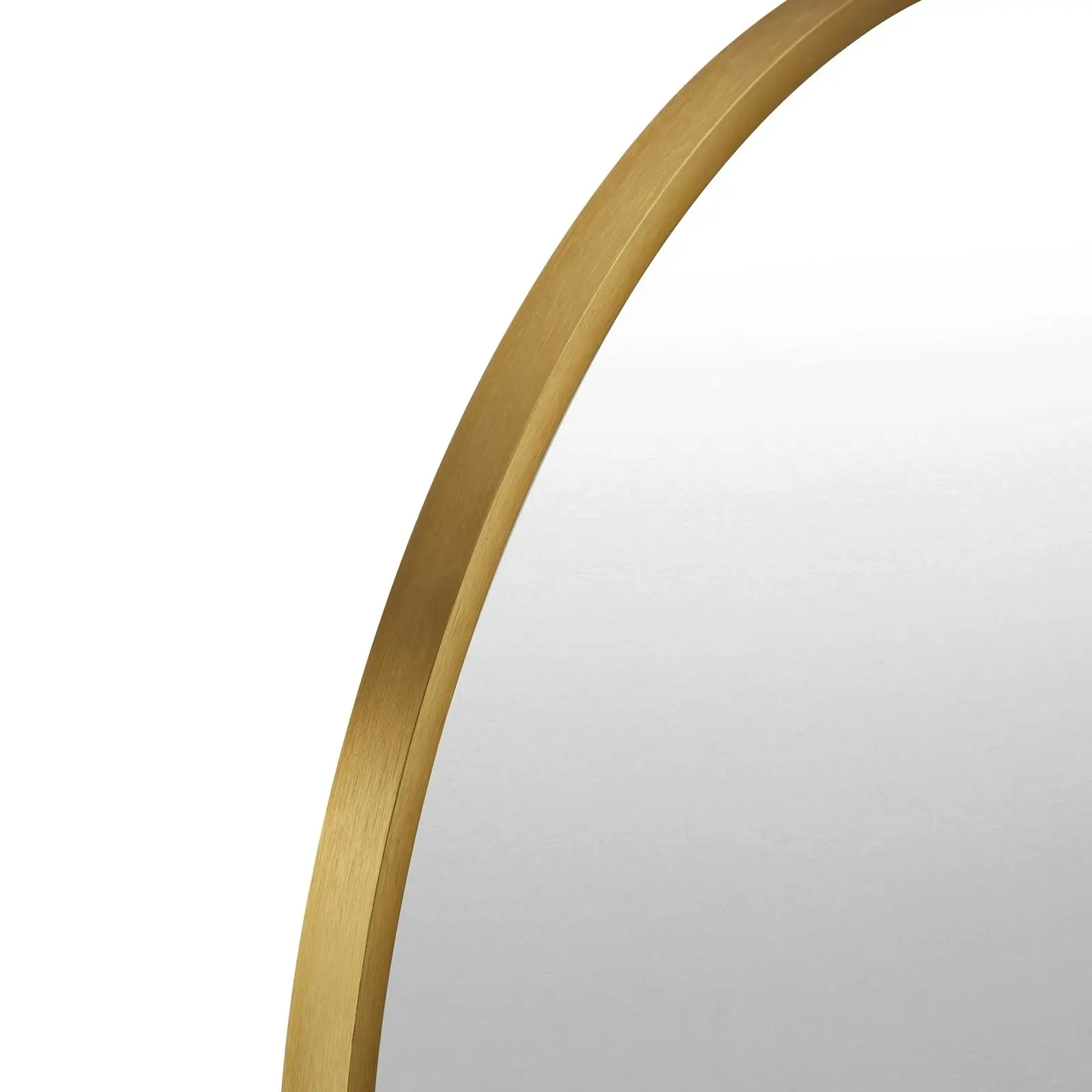 Oikiture Wall Mirrors Oval Makeup Mirror Home Decor Gold 84x50cm