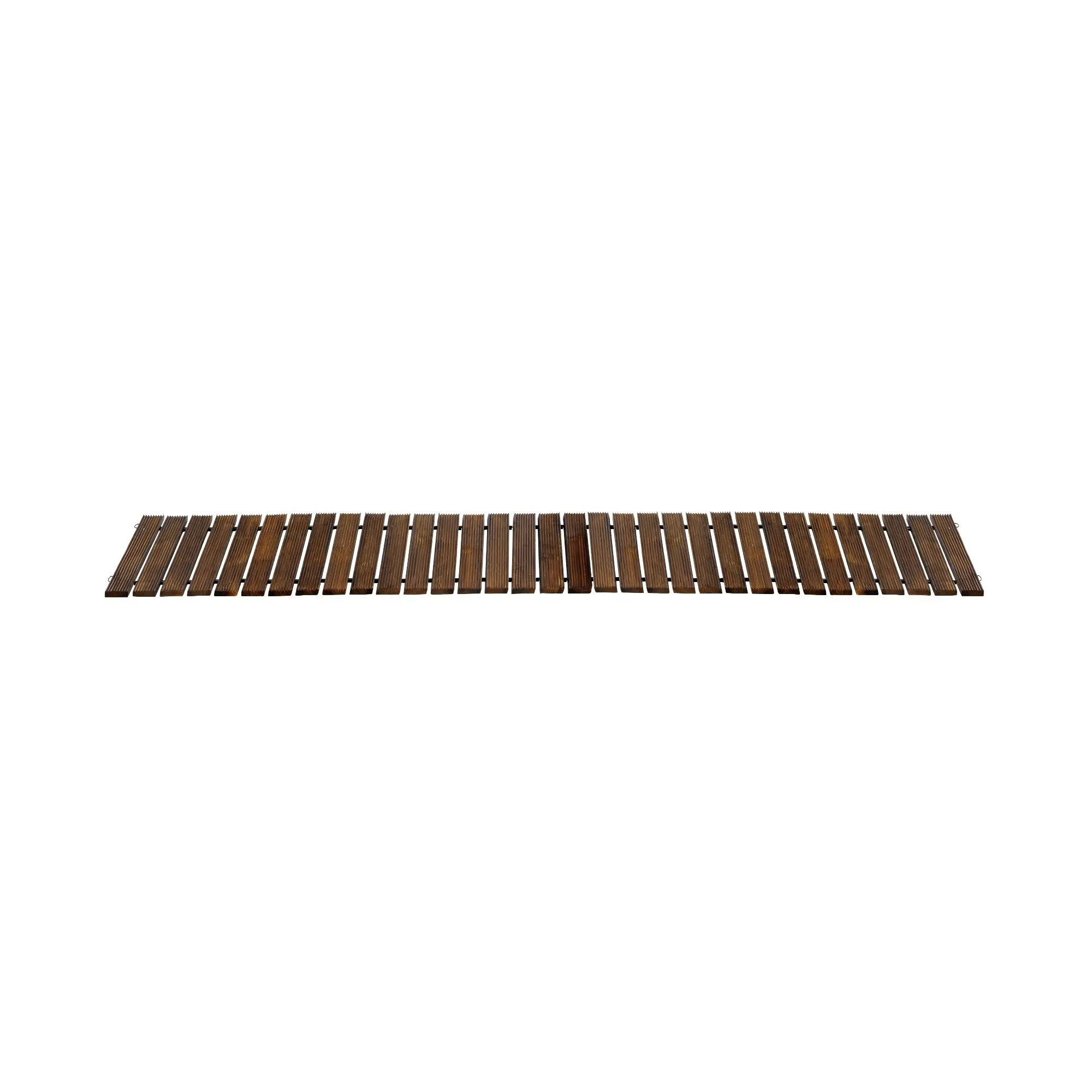 Livsip Garden Wooden Pathway 8ft Roll-Out Straight Wood Walkway Backyard Outdoor