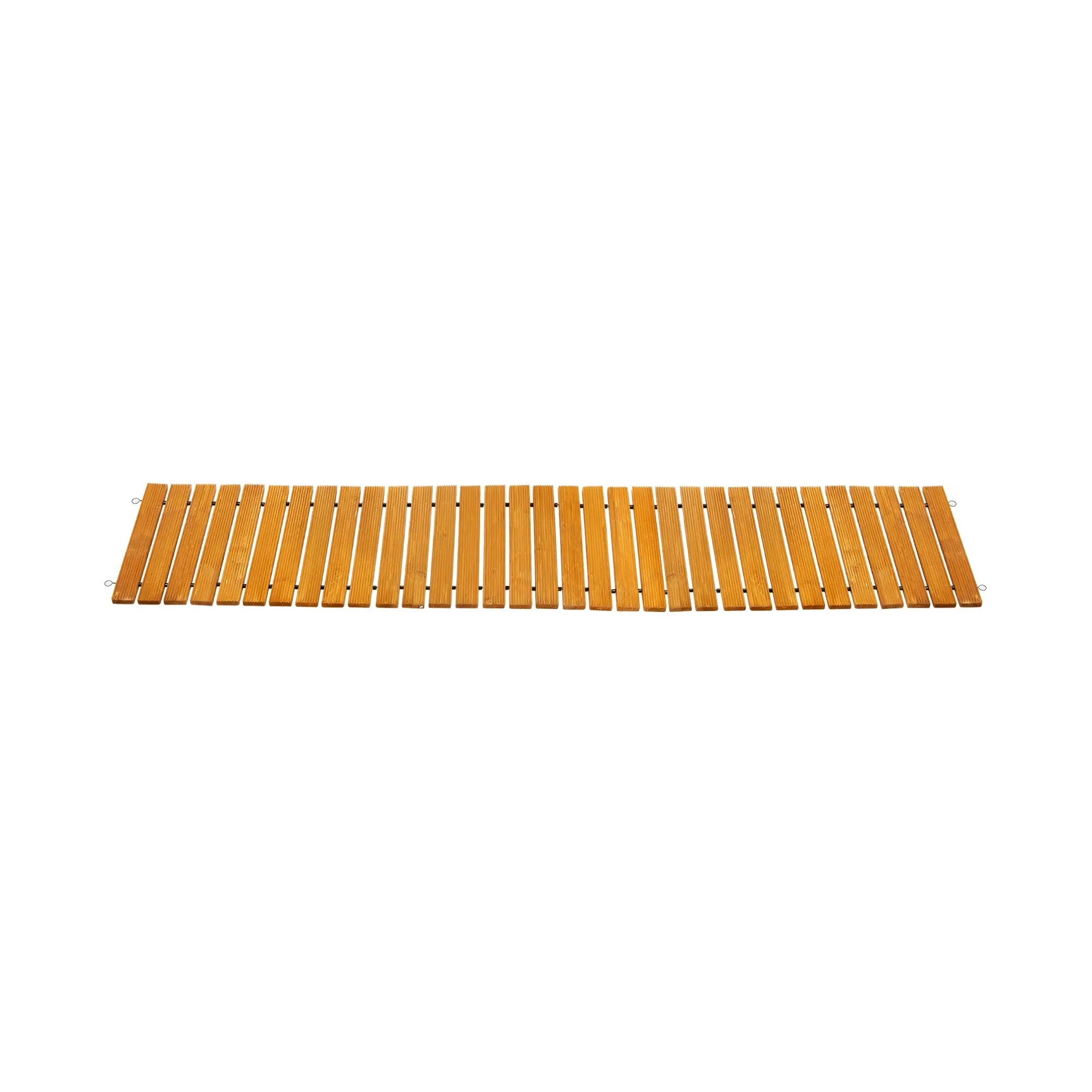 Livsip Garden Wooden Pathway 8ft Straight Roll-Out Wood Walkway Outdoor Backyard