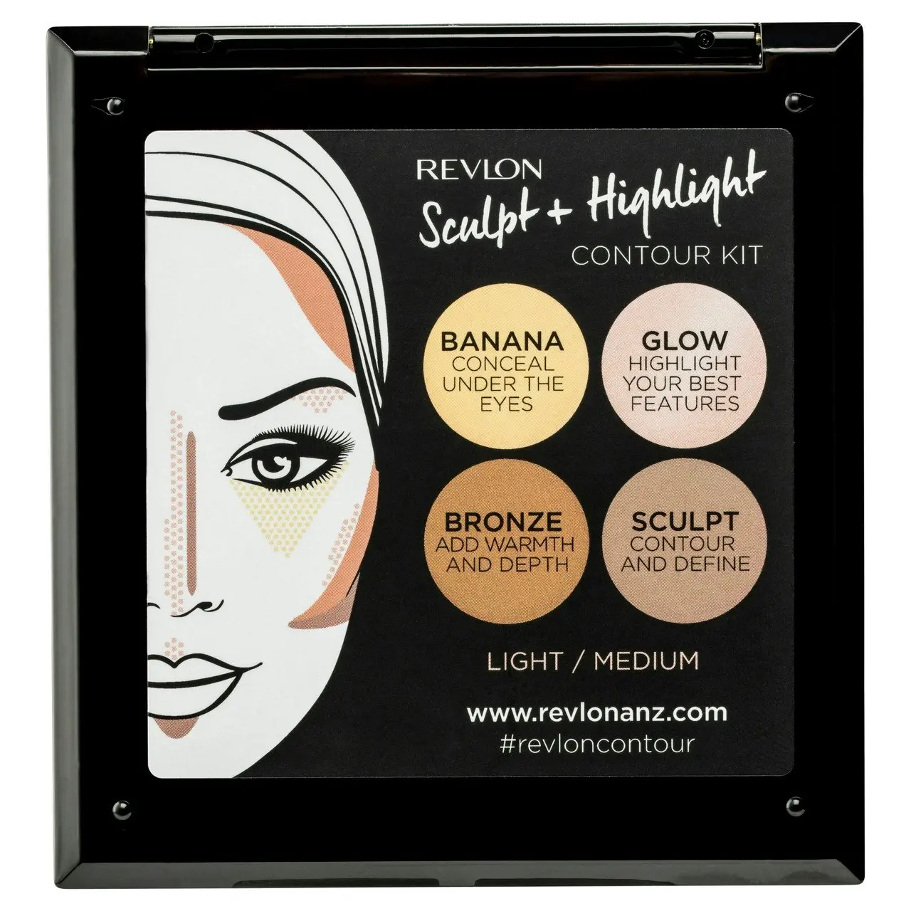 Revlon Sculpt + Highlight Contour Kit(TM)  Light/Medium Kit