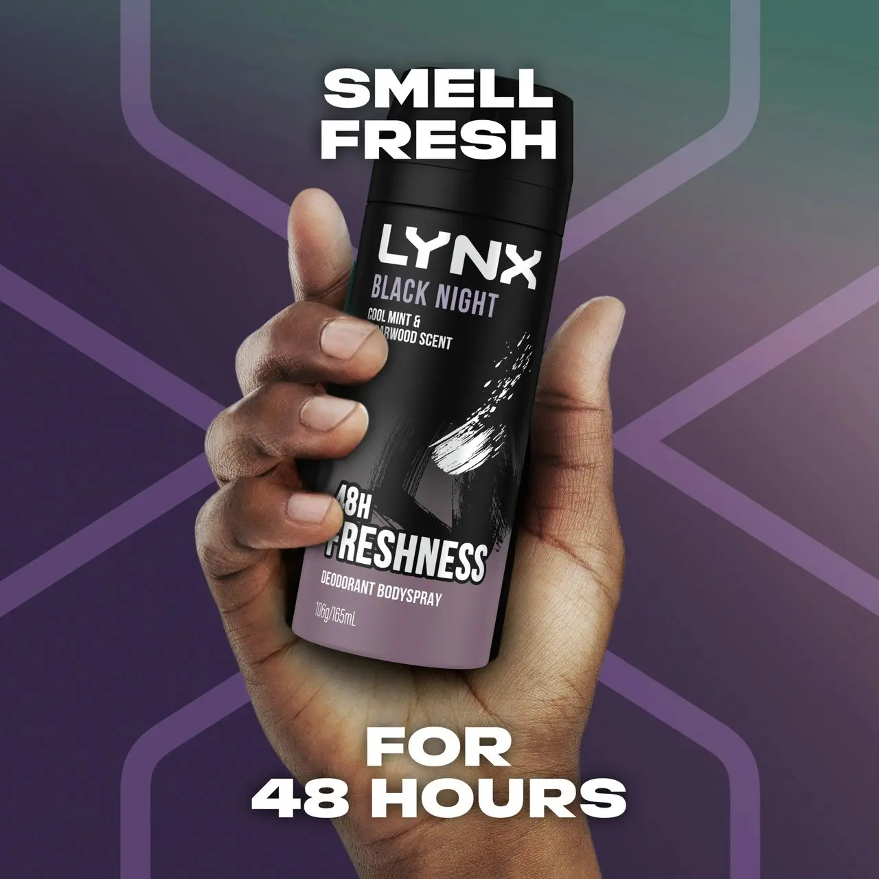 Lynx Deodorant Body Spray Black Night 165 ml