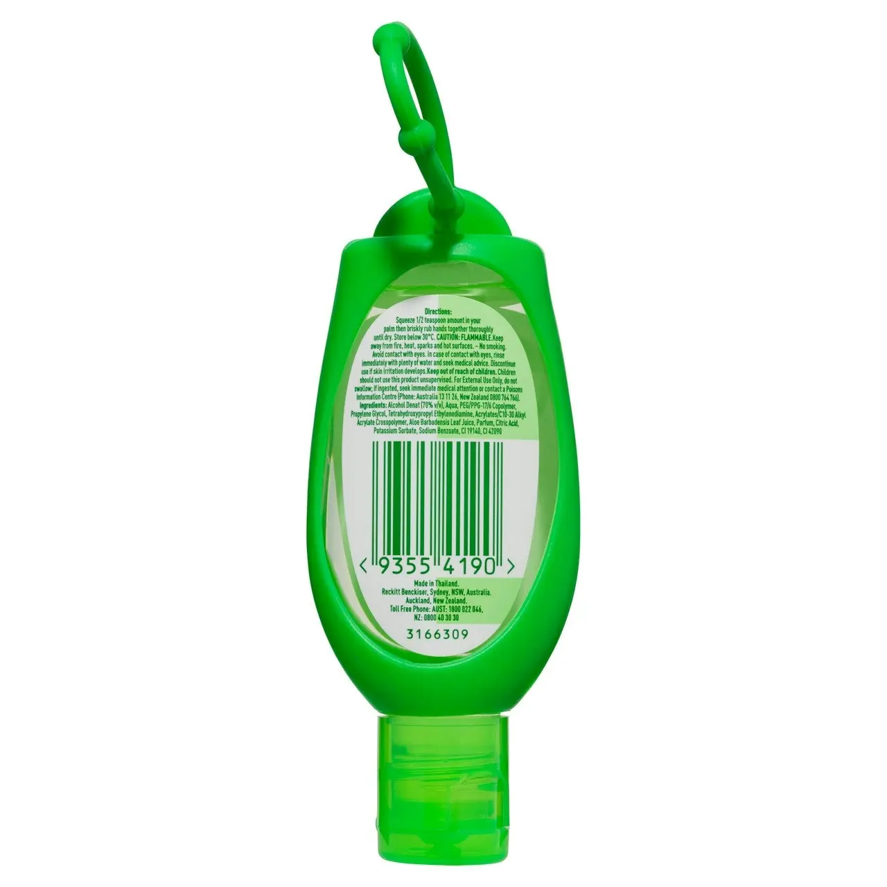 Dettol Antibacterial Instant Hand Sanitiser Refresh Green Clip 50ml