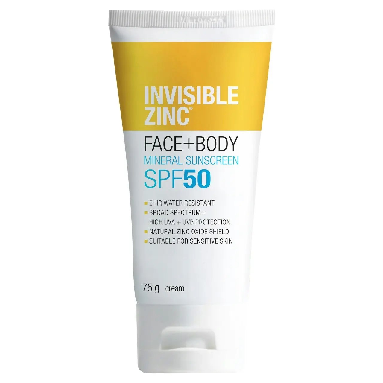 Invisible Zinc Face + Body Mineral Sunscreen SPF 50 75g