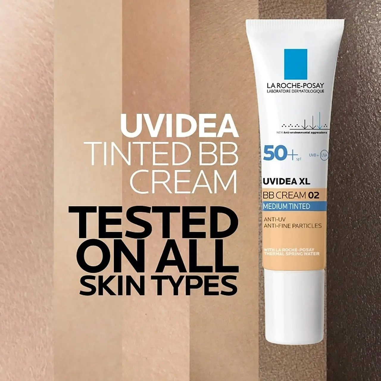 Uvidea Anthelios Tinted BB Cream SPF50+ 30mL Shade Medium