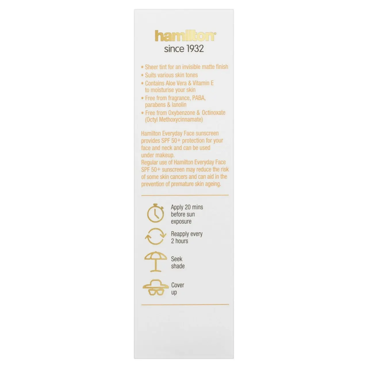 Hamilton Everyday Face SPF 50+ 75g