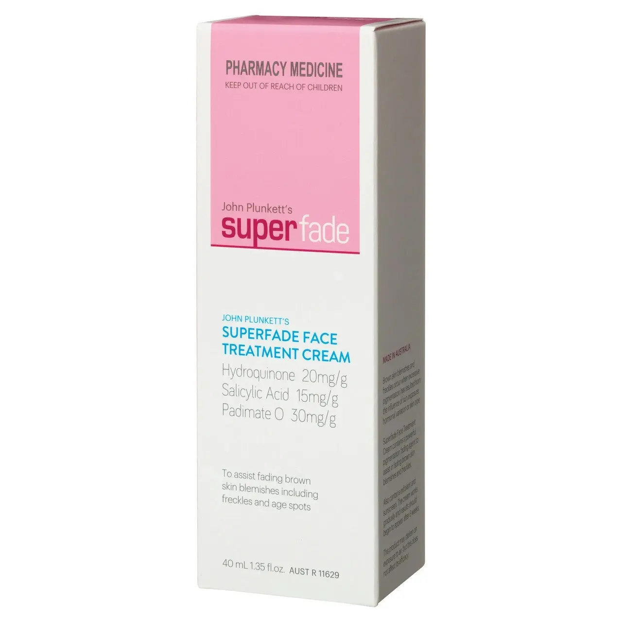 John Plunkett's SuperFade Face Treatment Cream 40mL