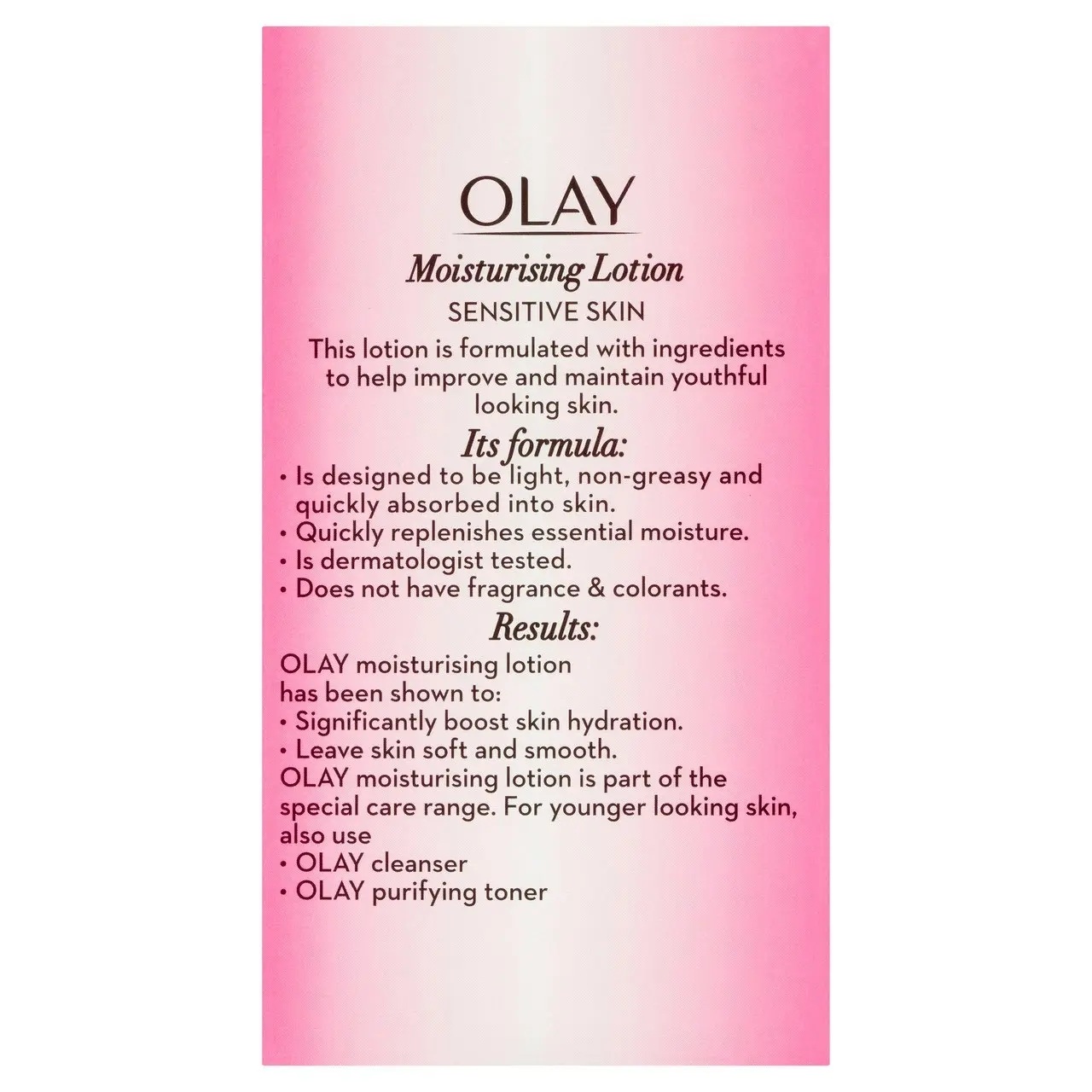 Olay Moisturising Lotion Sensitive 150mL