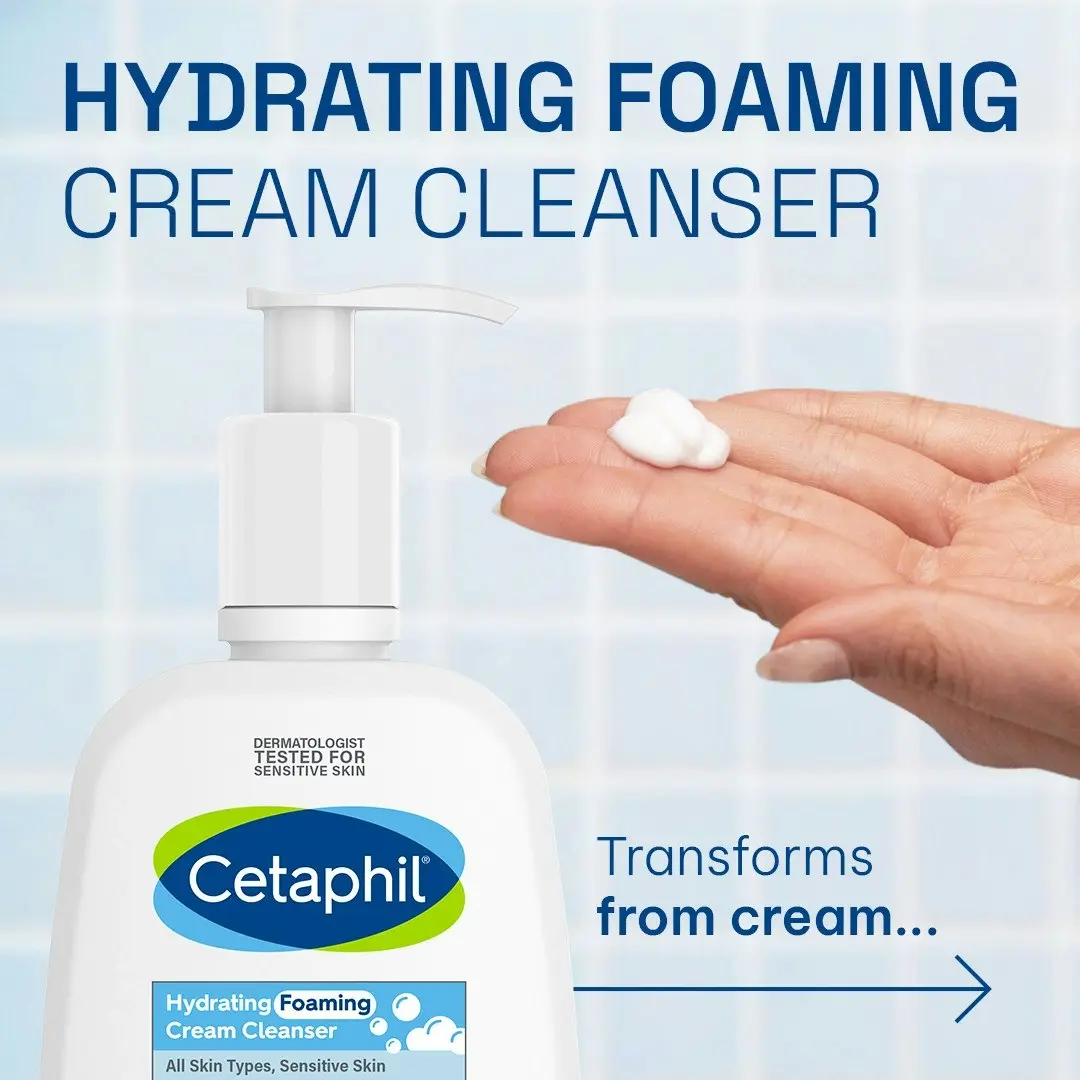 Cetaphil Hydrating Foaming Cream Cleanser 236mL